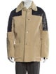 Acne Studios Shearling Colorblock Pattern Jacket
