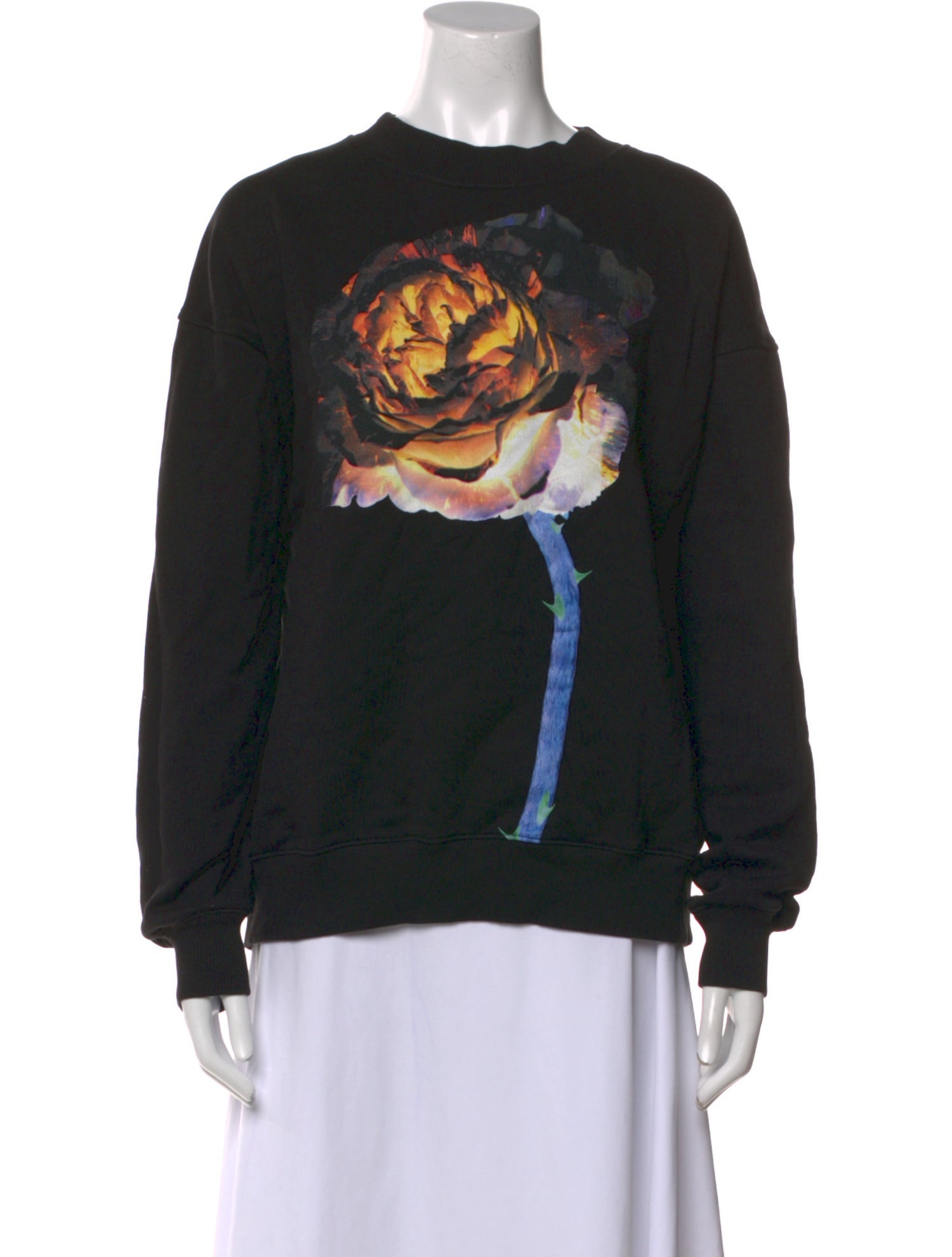 Acne Studios Graphic Print Crew Neck Sweatshirt