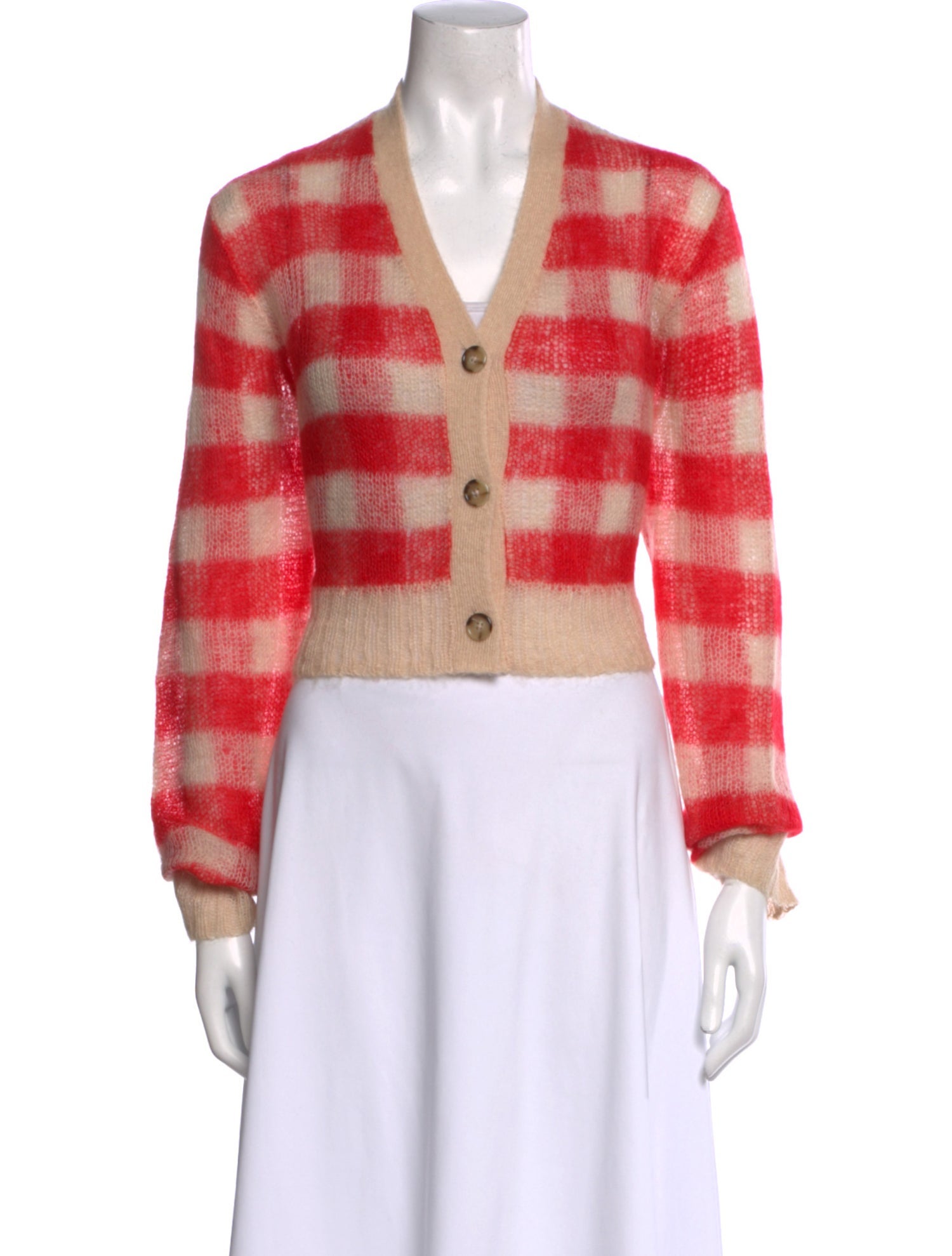 Acne Studios Striped V-Neck Sweater