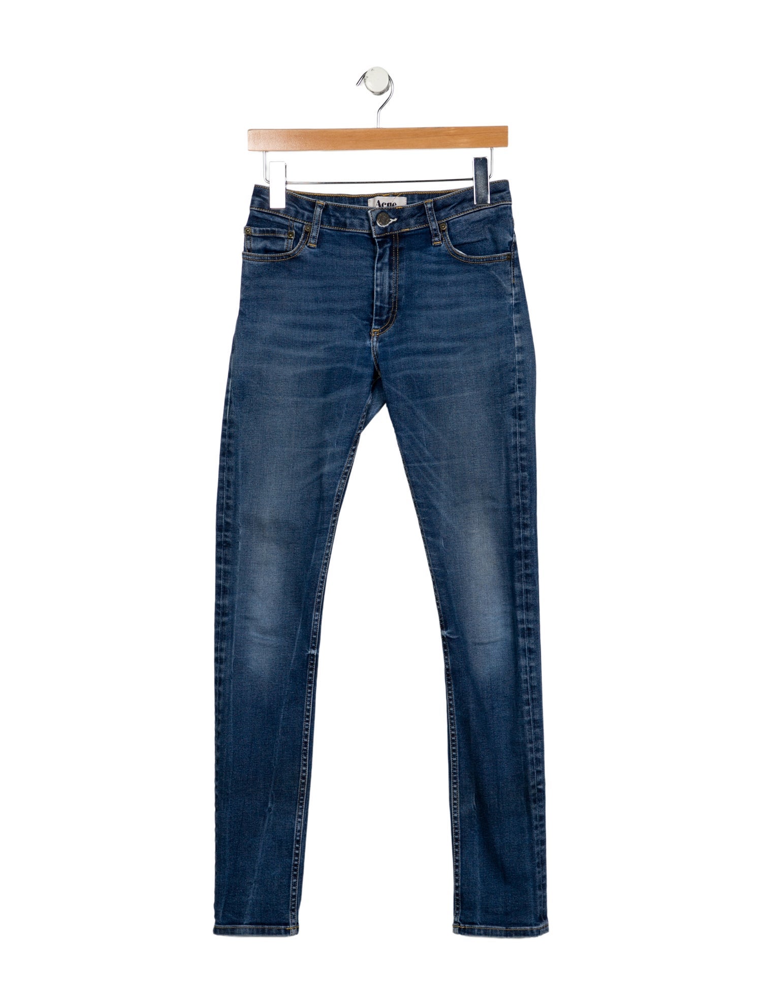 Acne Studios High-Rise Straight Leg Jeans
