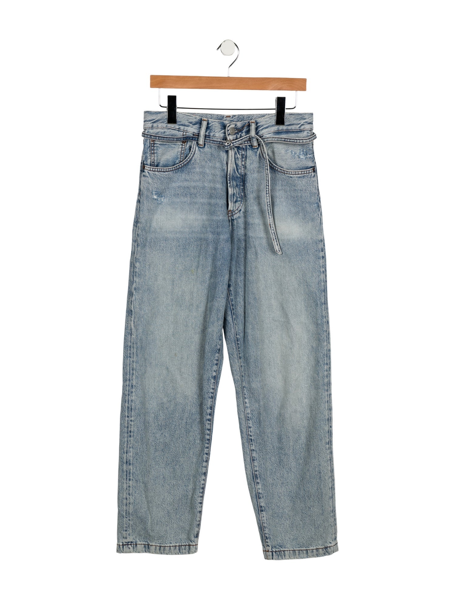 Acne Studios High-Rise Straight Leg Jeans