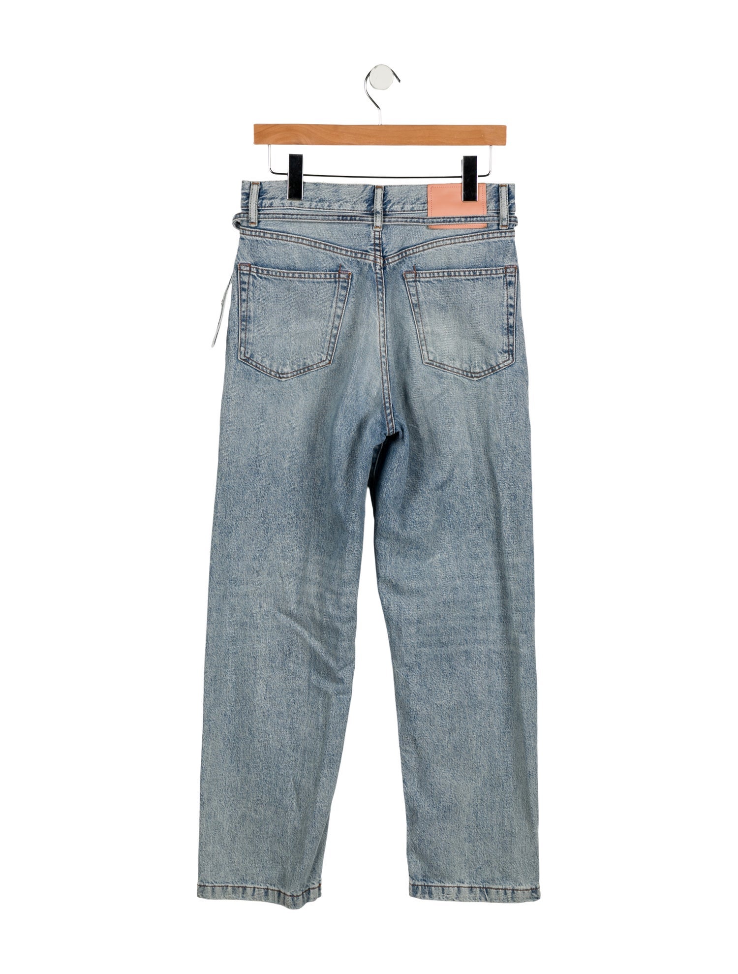 Acne Studios High-Rise Straight Leg Jeans