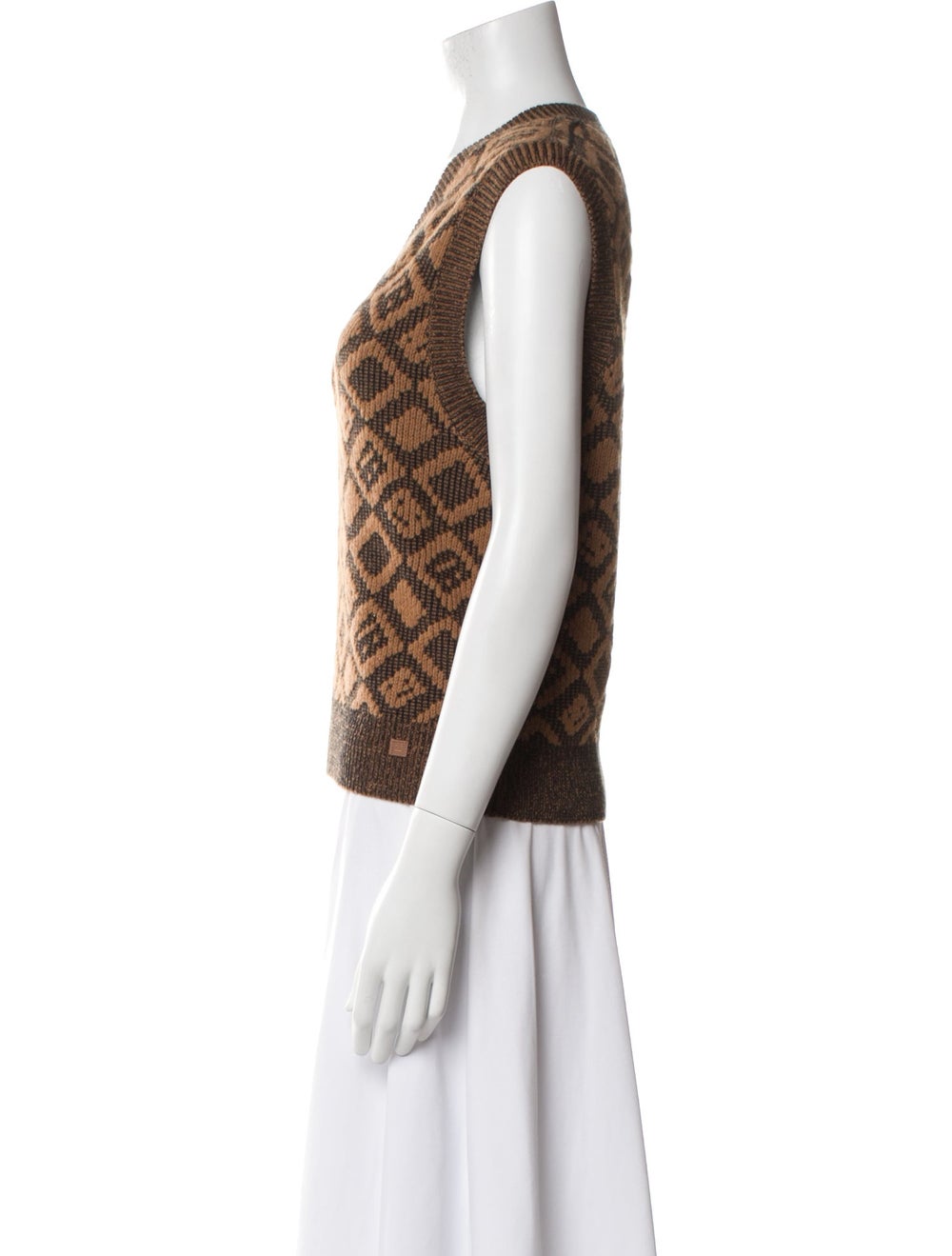 Acne Studios Wool Pullover Brown Printed Sleevele… - image 2