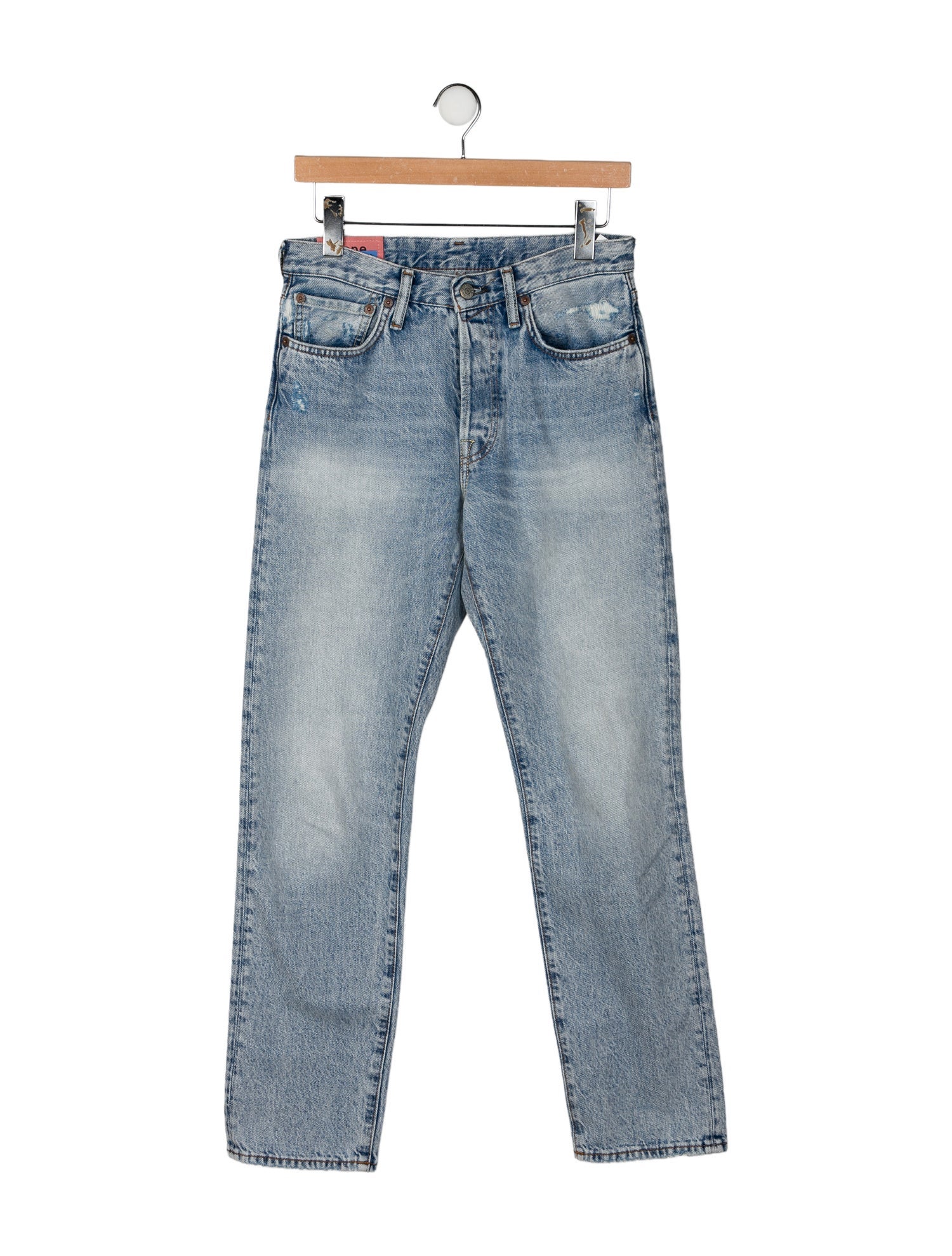 Acne Studios Mid-Rise Straight Leg Jeans