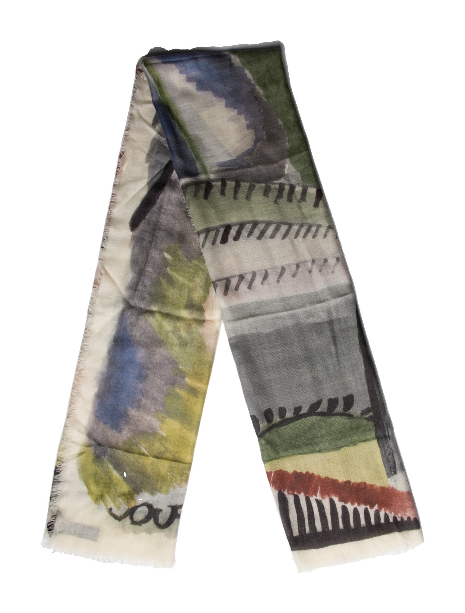 Burberry Cashmere Printed Scarf