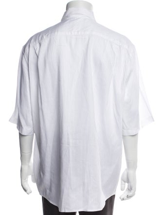 Acne Studios Striped Three-Quarter Sleeve Shirt