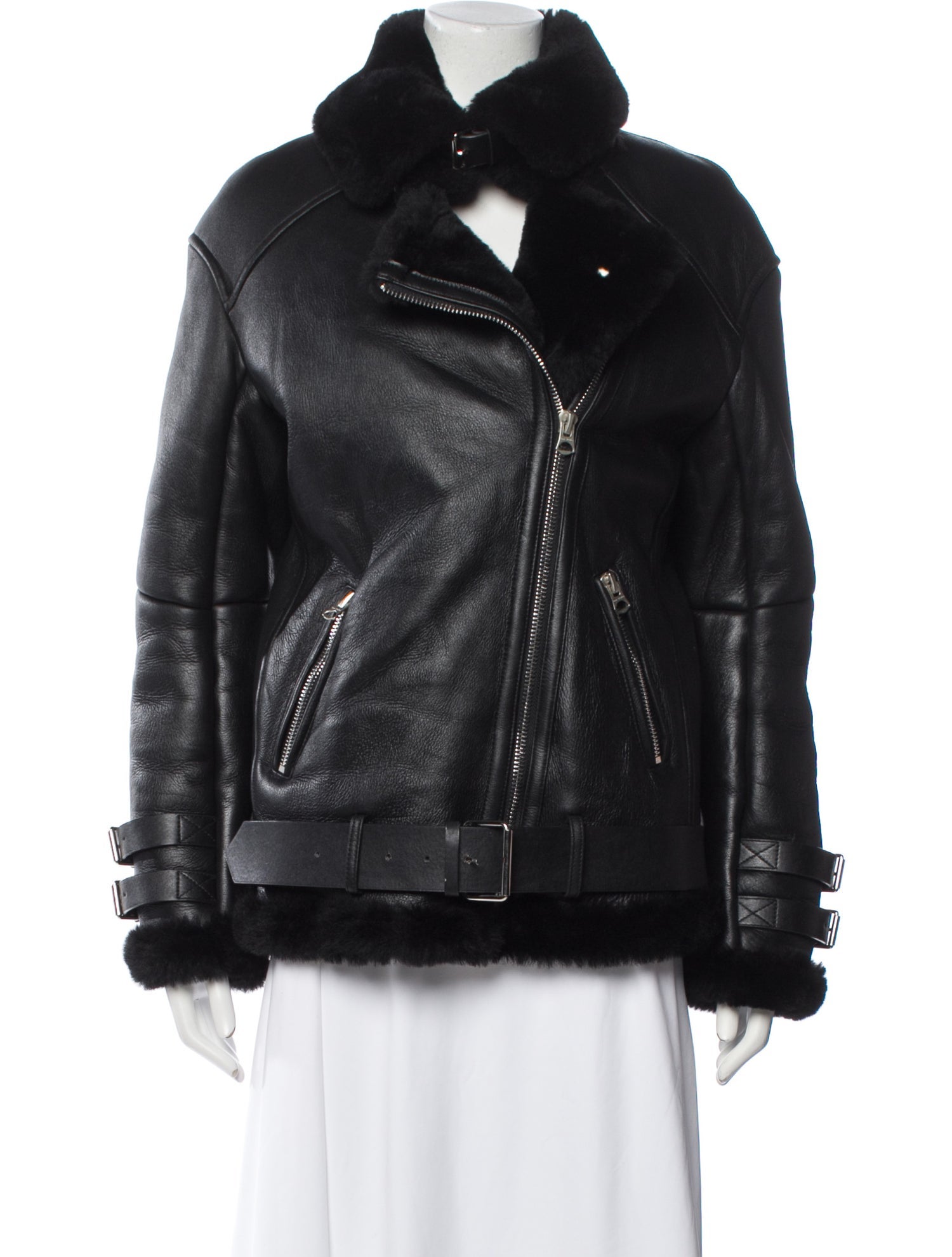 Acne Studios Shearling Faux Fur Coat