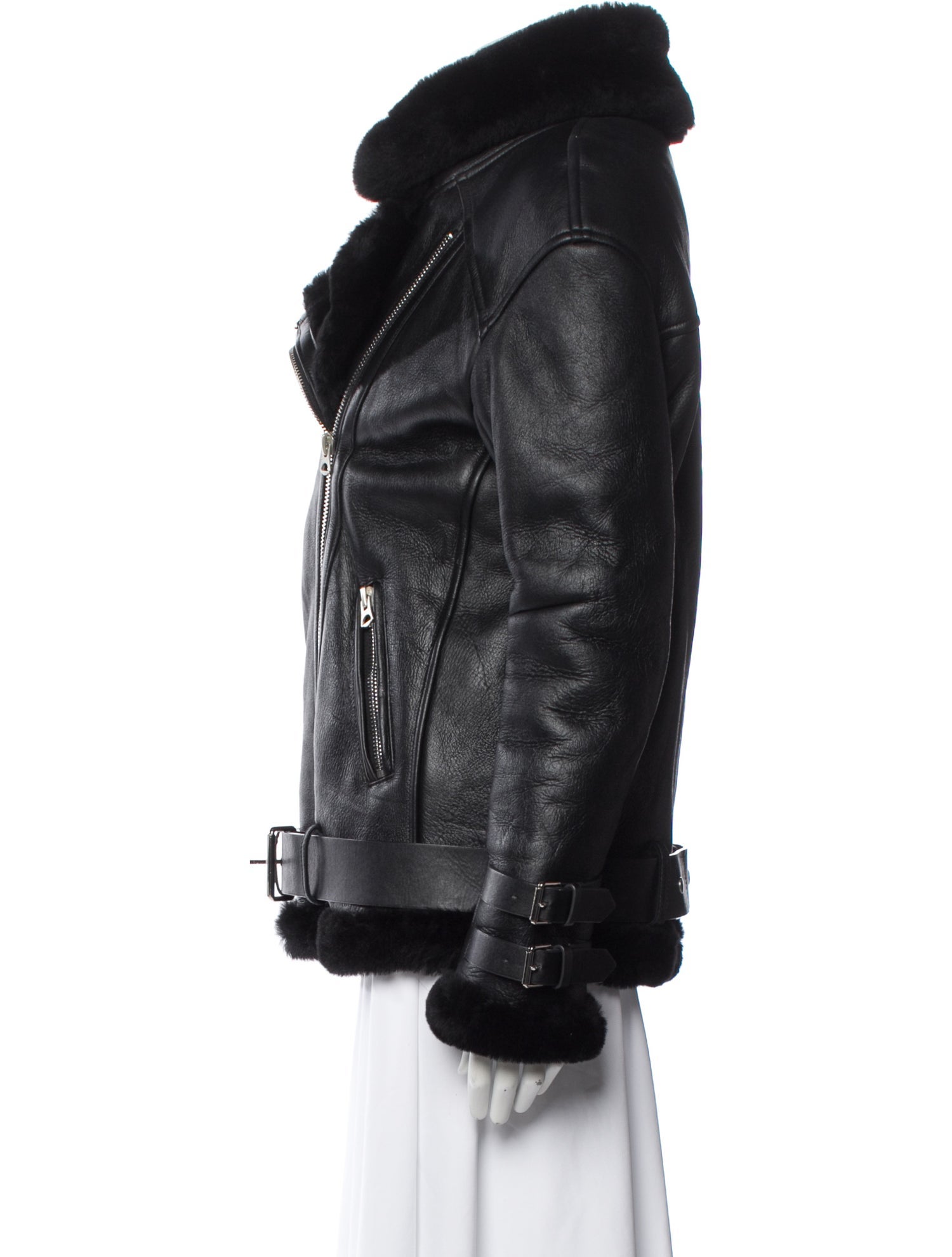 Acne Studios Shearling Faux Fur Coat