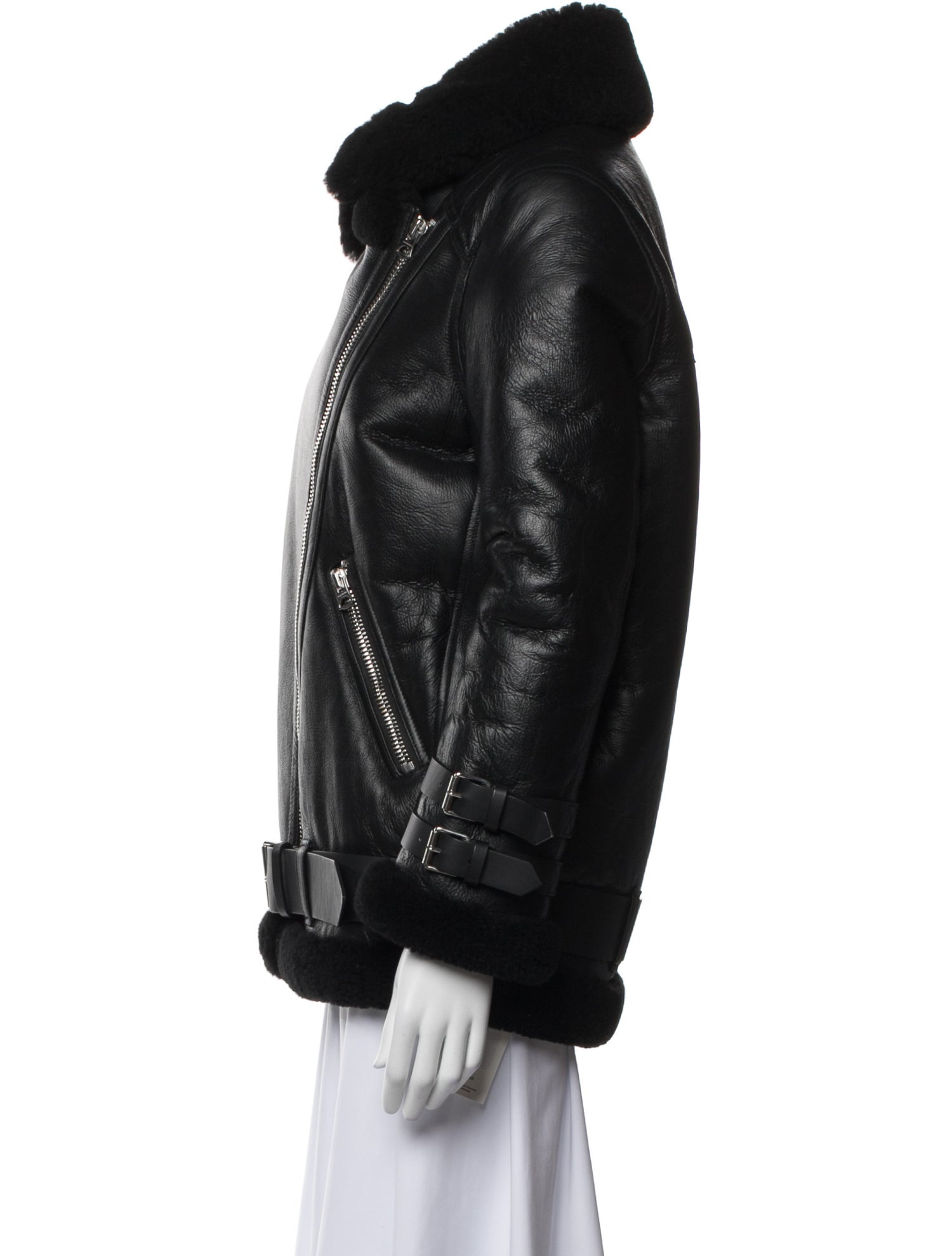 Acne Studios Lamb Leather Fur Coat