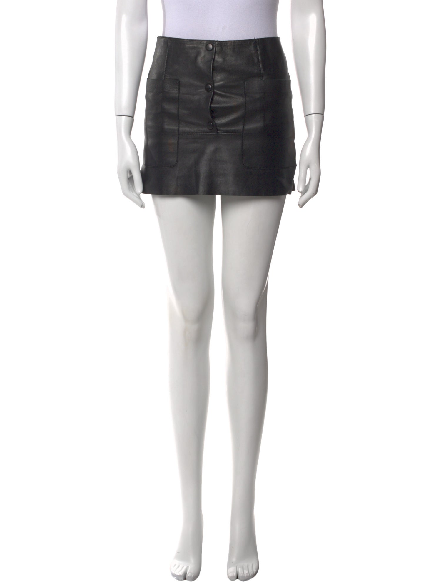 Acne Studios Lamb Leather Mini Skirt