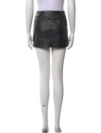 Acne Studios Lamb Leather Mini Skirt