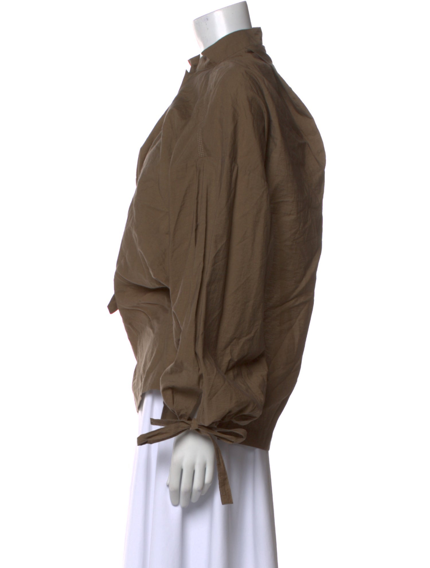 Acne Studios Mock Neck Long Sleeve Blouse