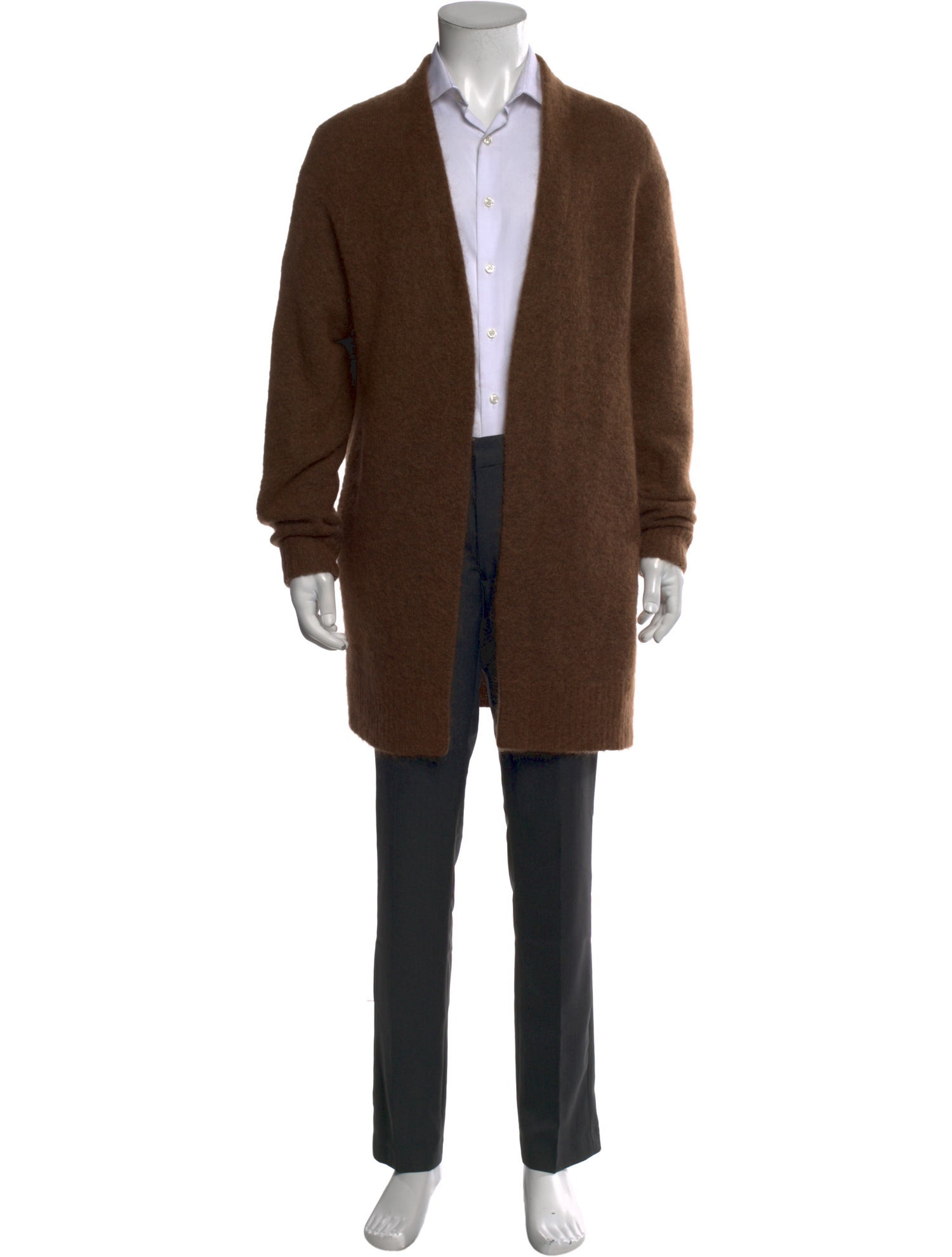 Acne Studios Open Front Long Sleeve Cardigan