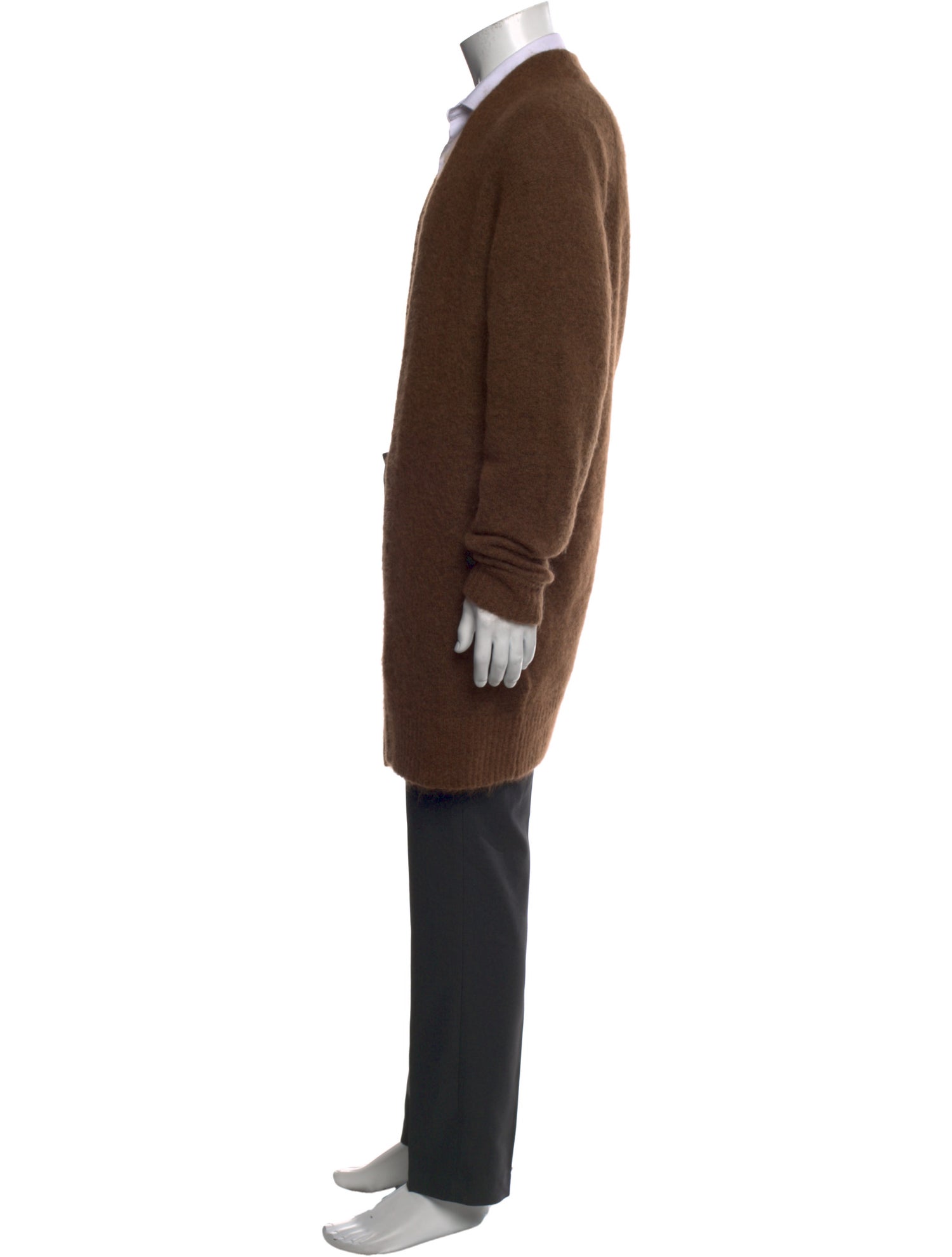 Acne Studios Open Front Long Sleeve Cardigan