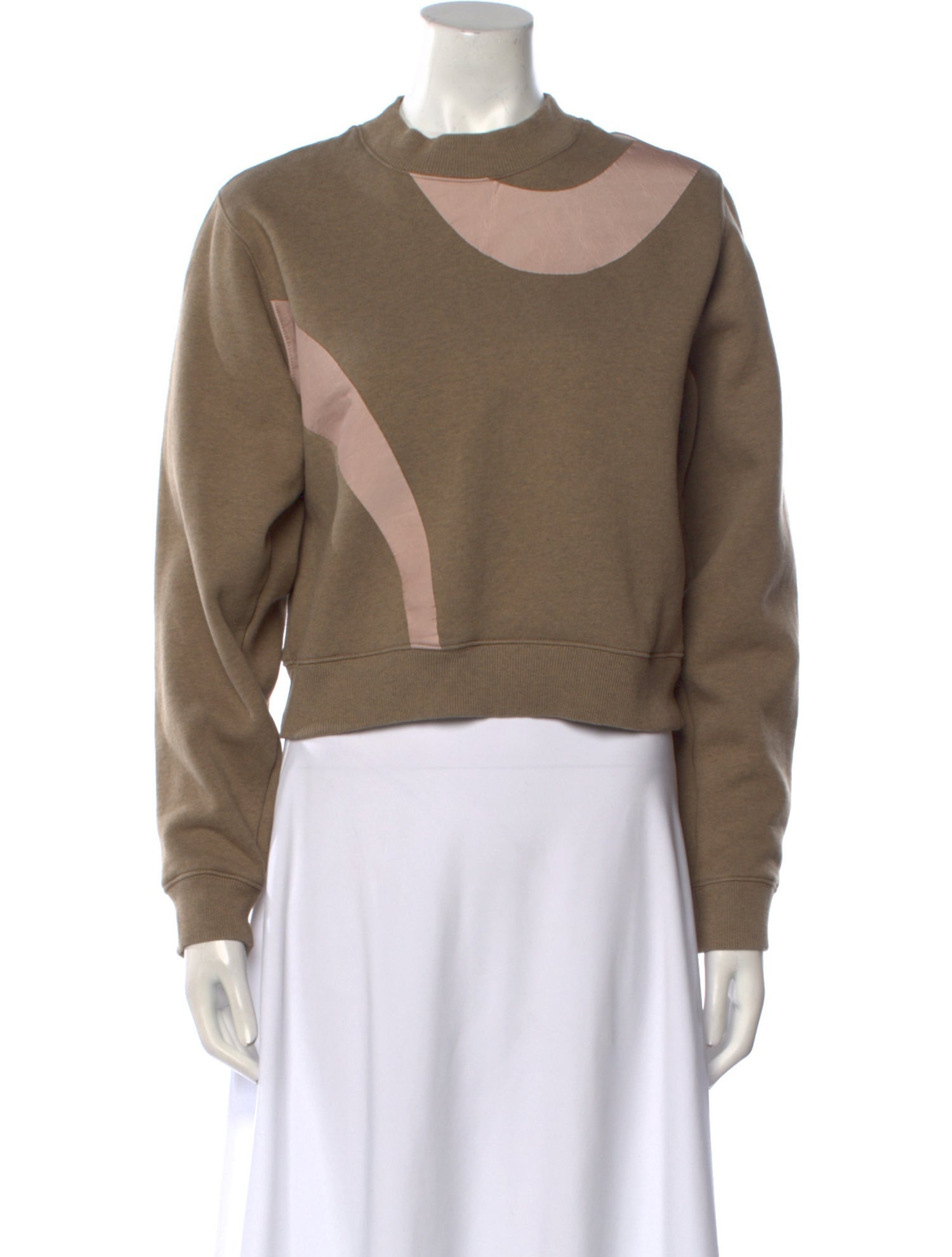 Acne Studios Mock Neck Long Sleeve Sweatshirt