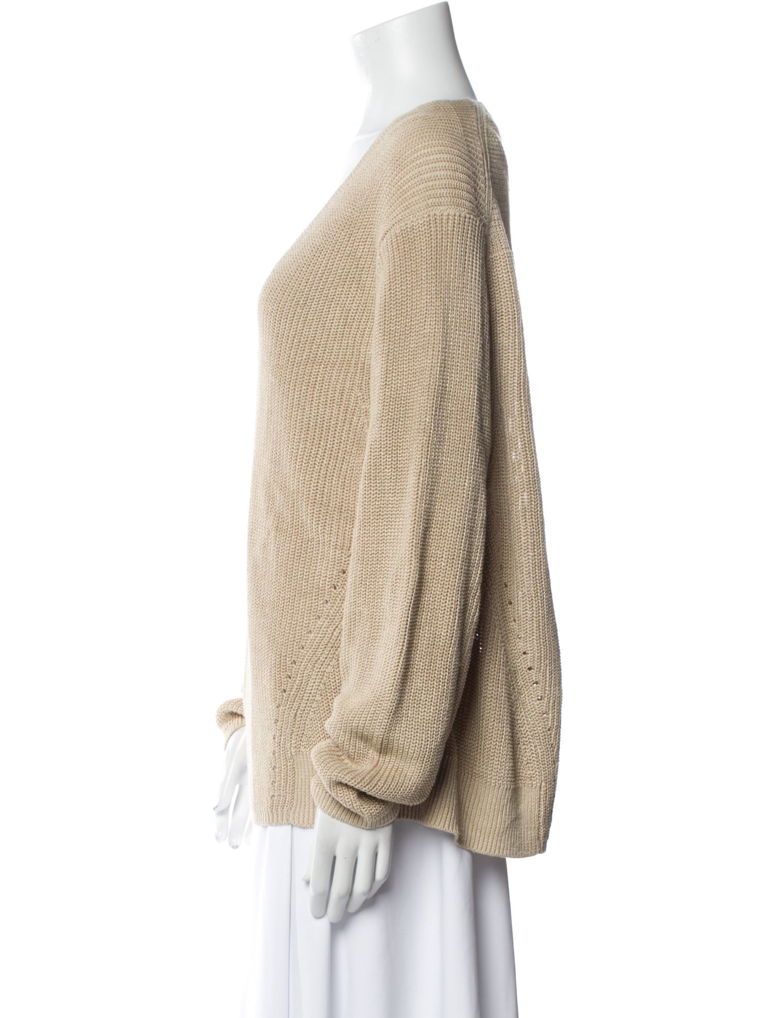 Acne Studios Linen V-Neck Sweater