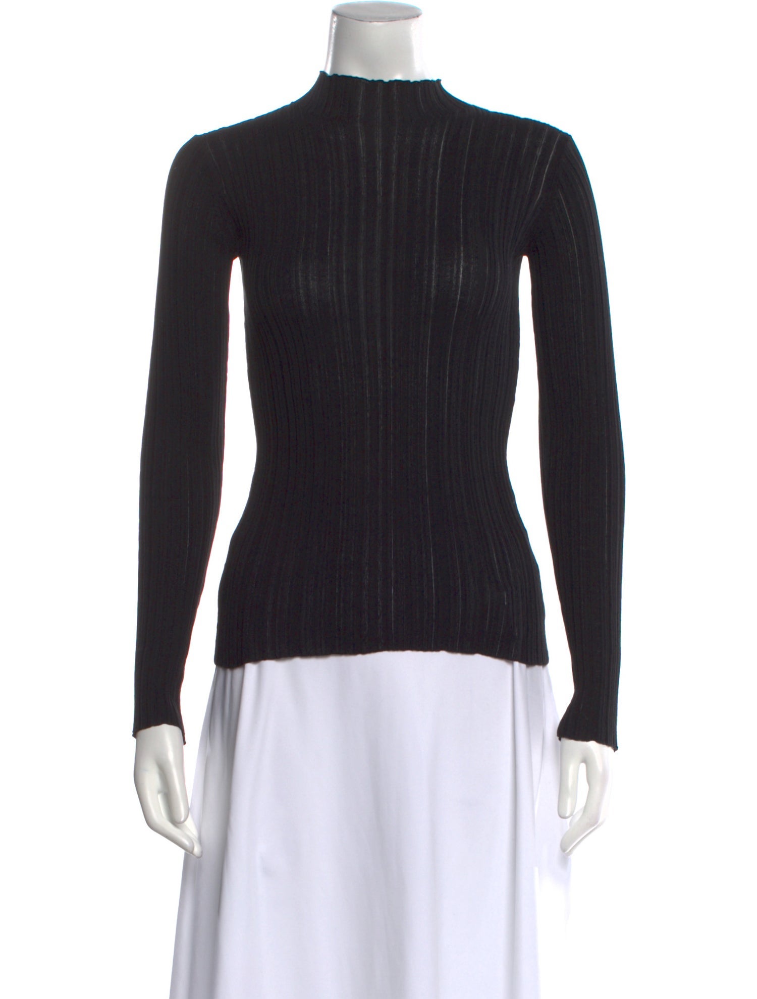 Acne Studios Mock Neck Long Sleeve Top