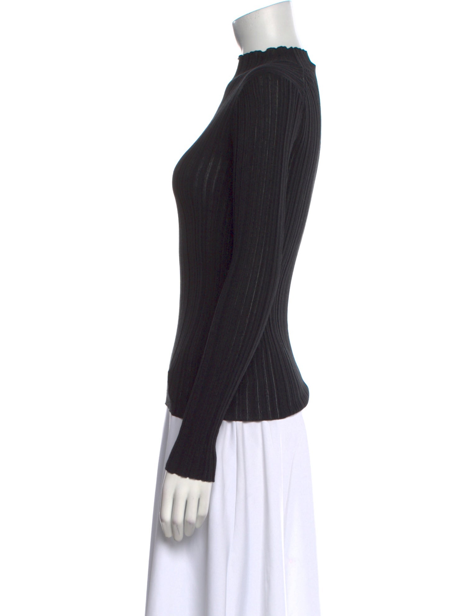 Acne Studios Mock Neck Long Sleeve Top