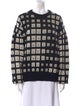 Acne Studios Plaid Print Crew Neck Sweater