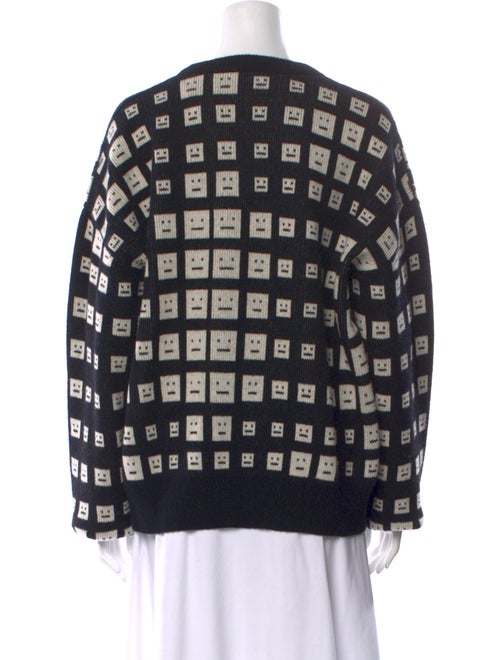 Acne Studios Plaid Print Crew Neck Sweater