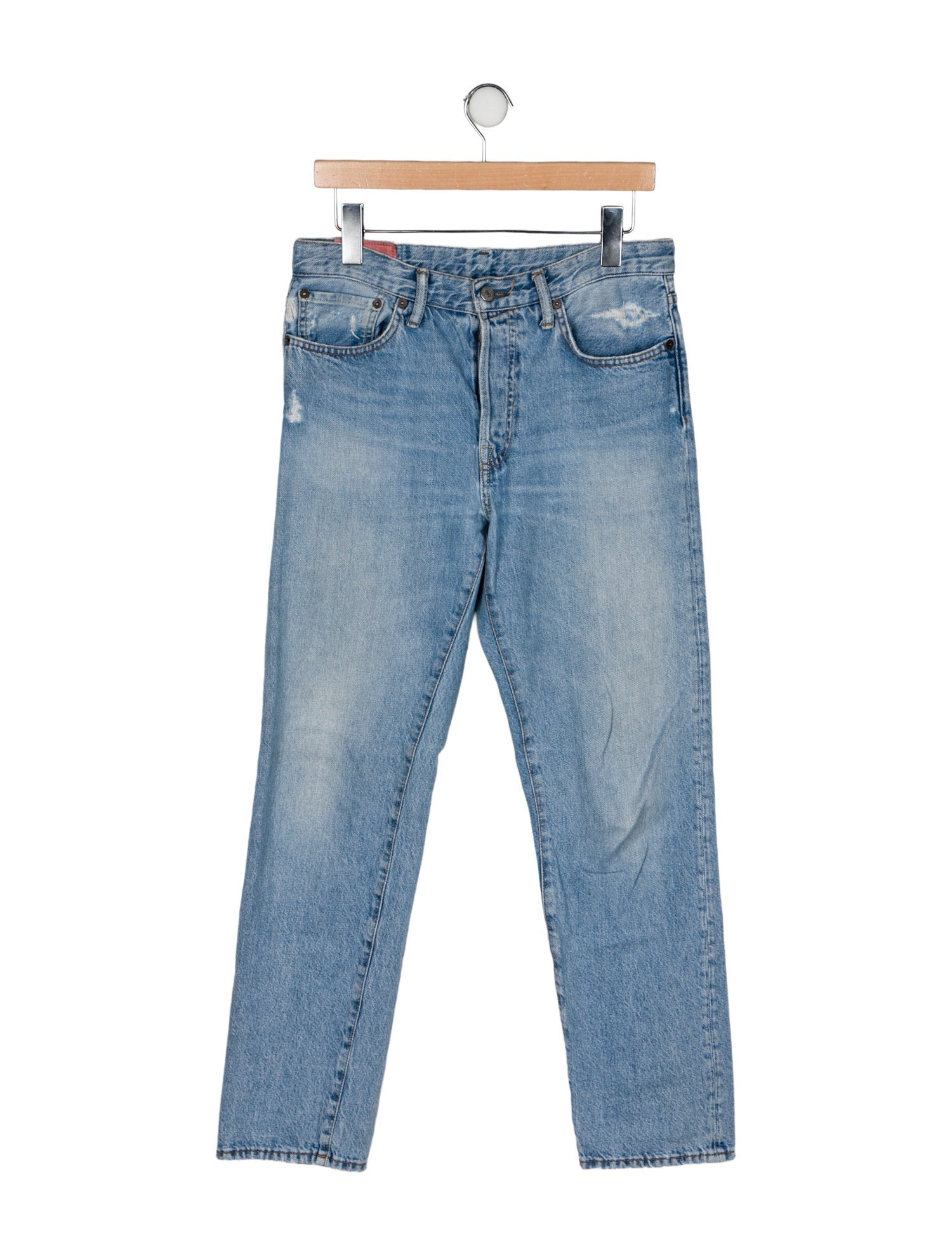 Acne Studios Mid-Rise Straight Leg Jeans