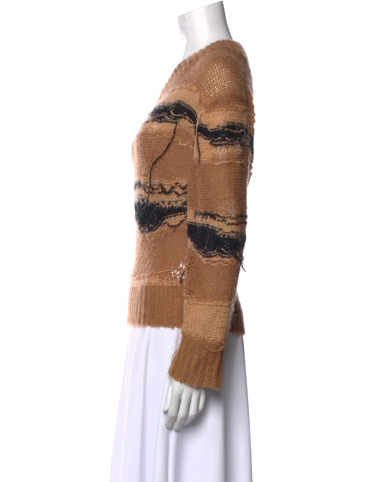 Acne Studios Striped V-Neck Sweater