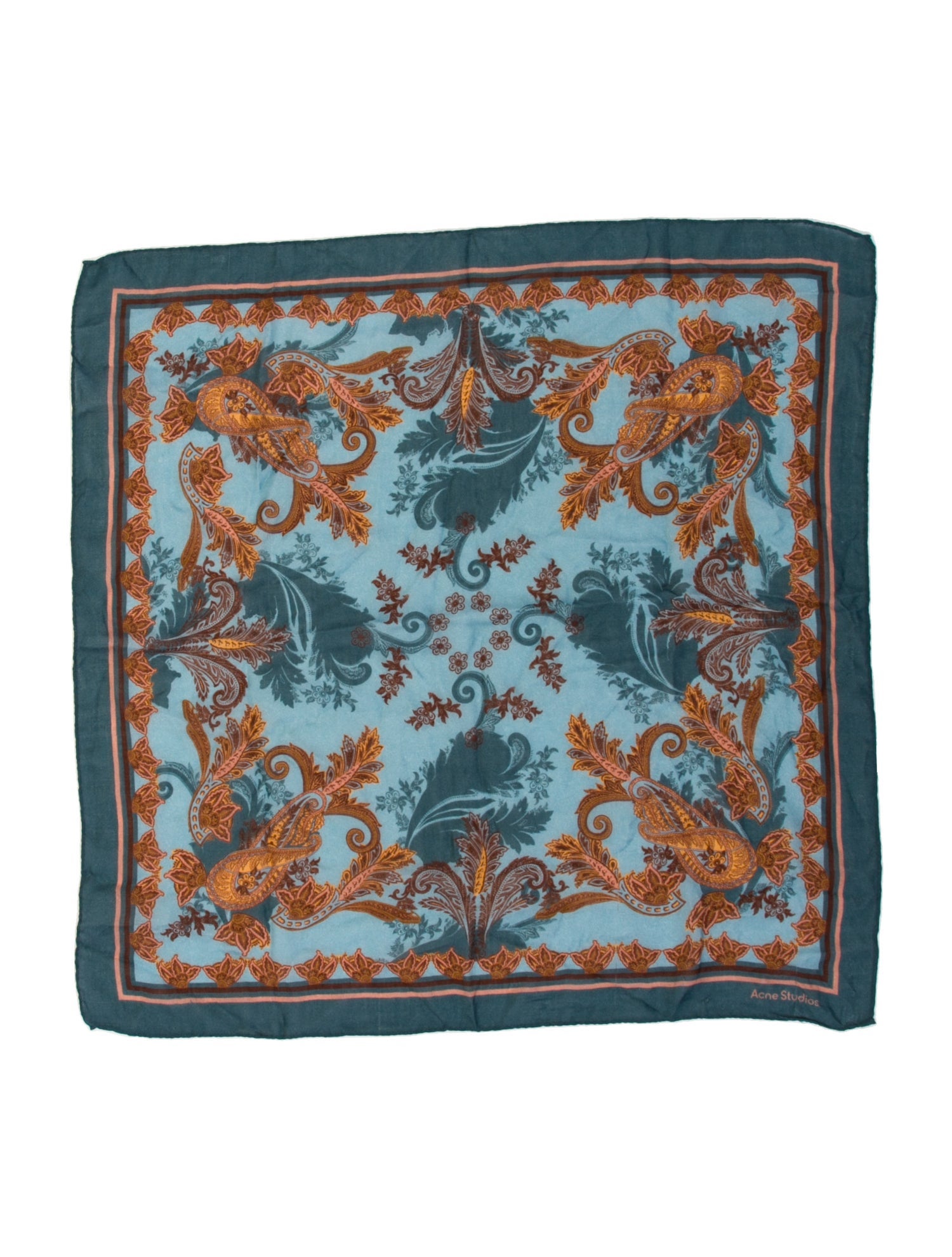 Acne Studios Paisley Print Scarf