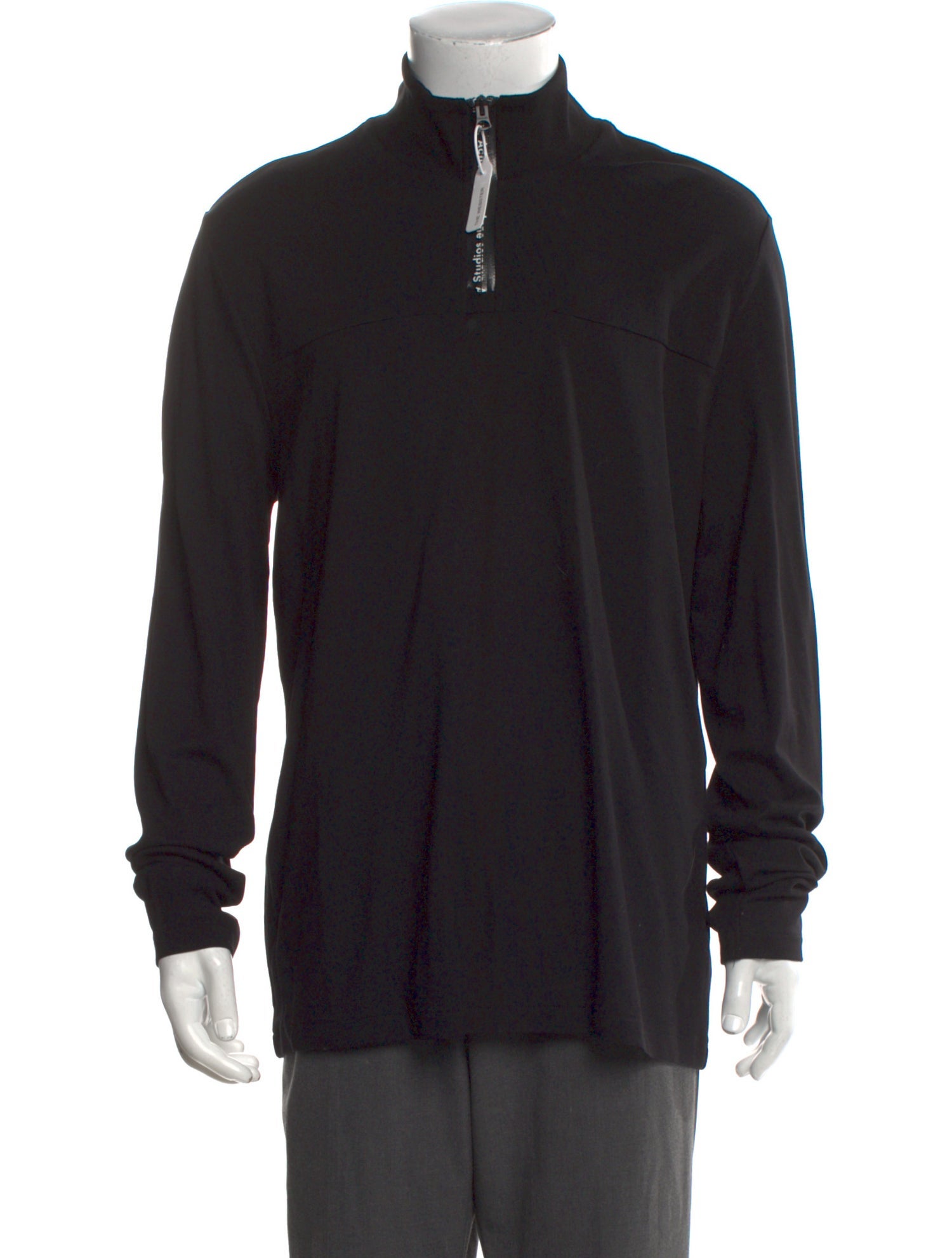 Acne Studios Mock Neck Long Sleeve Sweatshirt