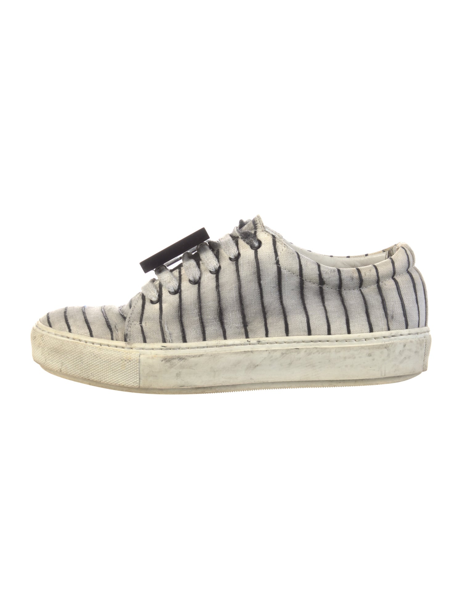 Acne Studios Canvas Striped Sneakers