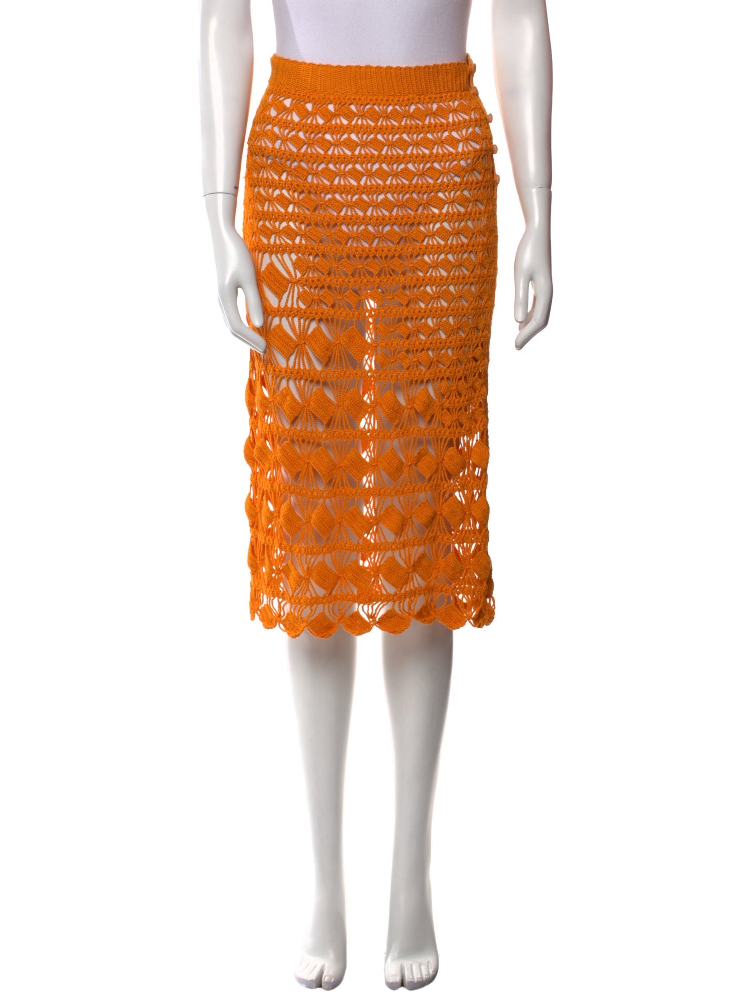 Acne Studios Lace Pattern Knee-Length Skirt