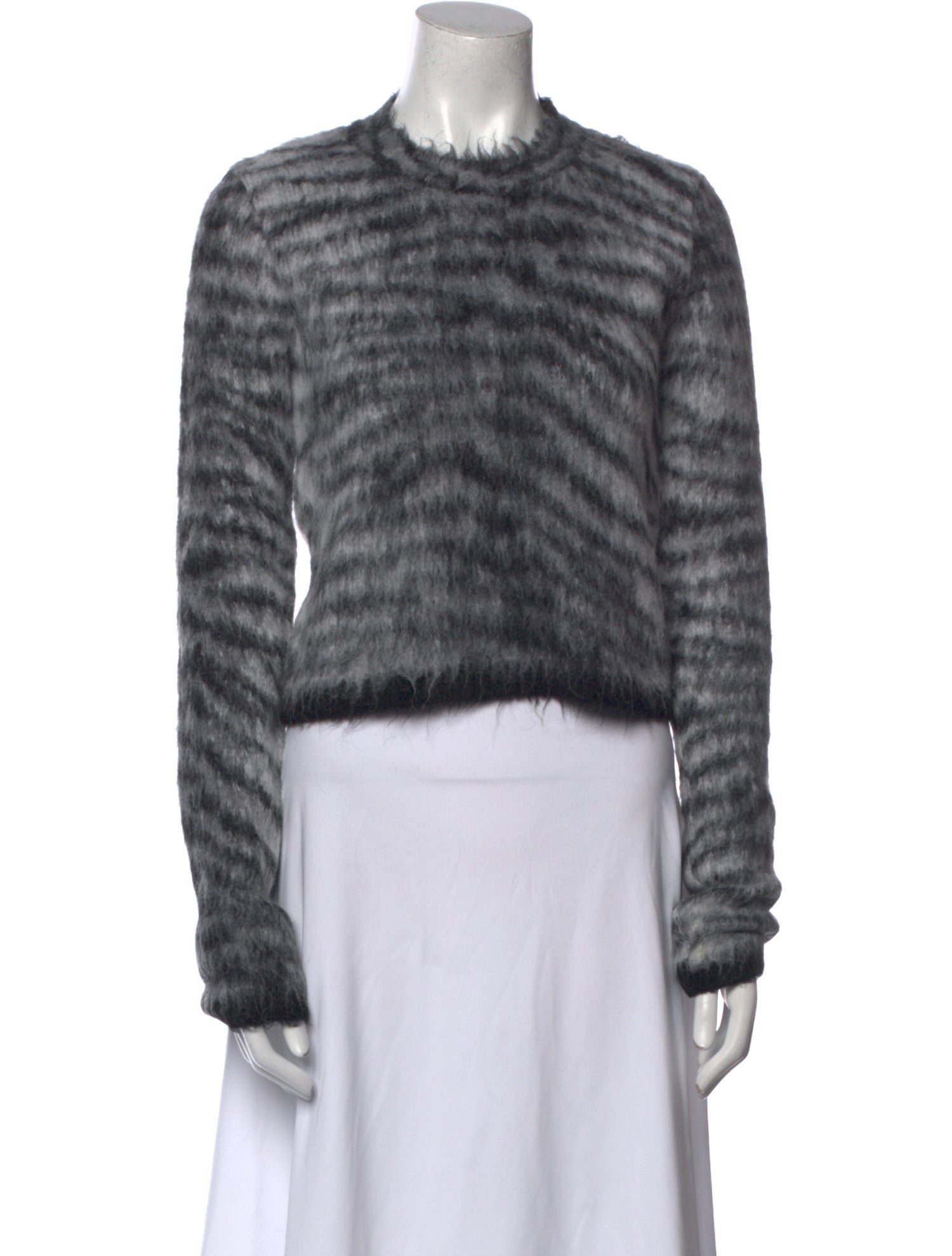 Acne Studios Tie-Dye Print Mock Neck Crop Top