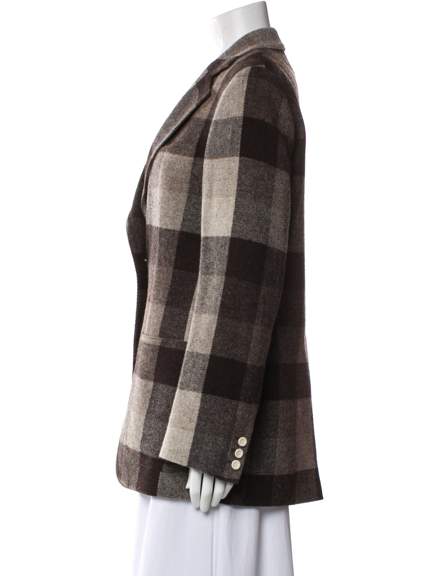 Acne Studios Wool Plaid Print Blazer w/ Tags