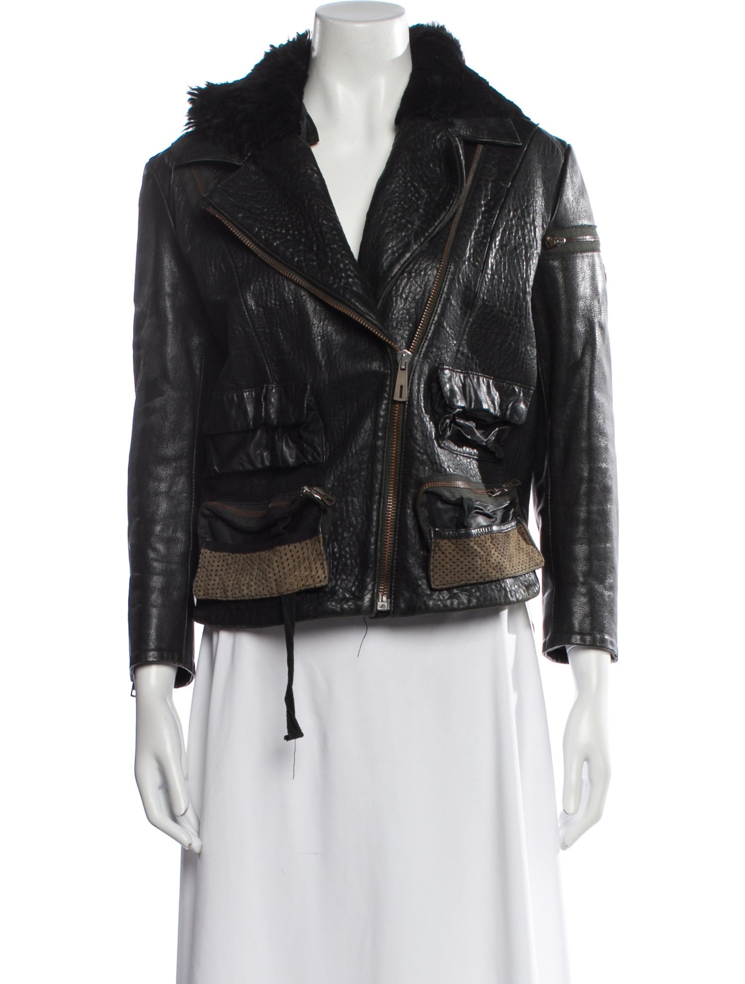Acne Studios Leather Biker Jacket