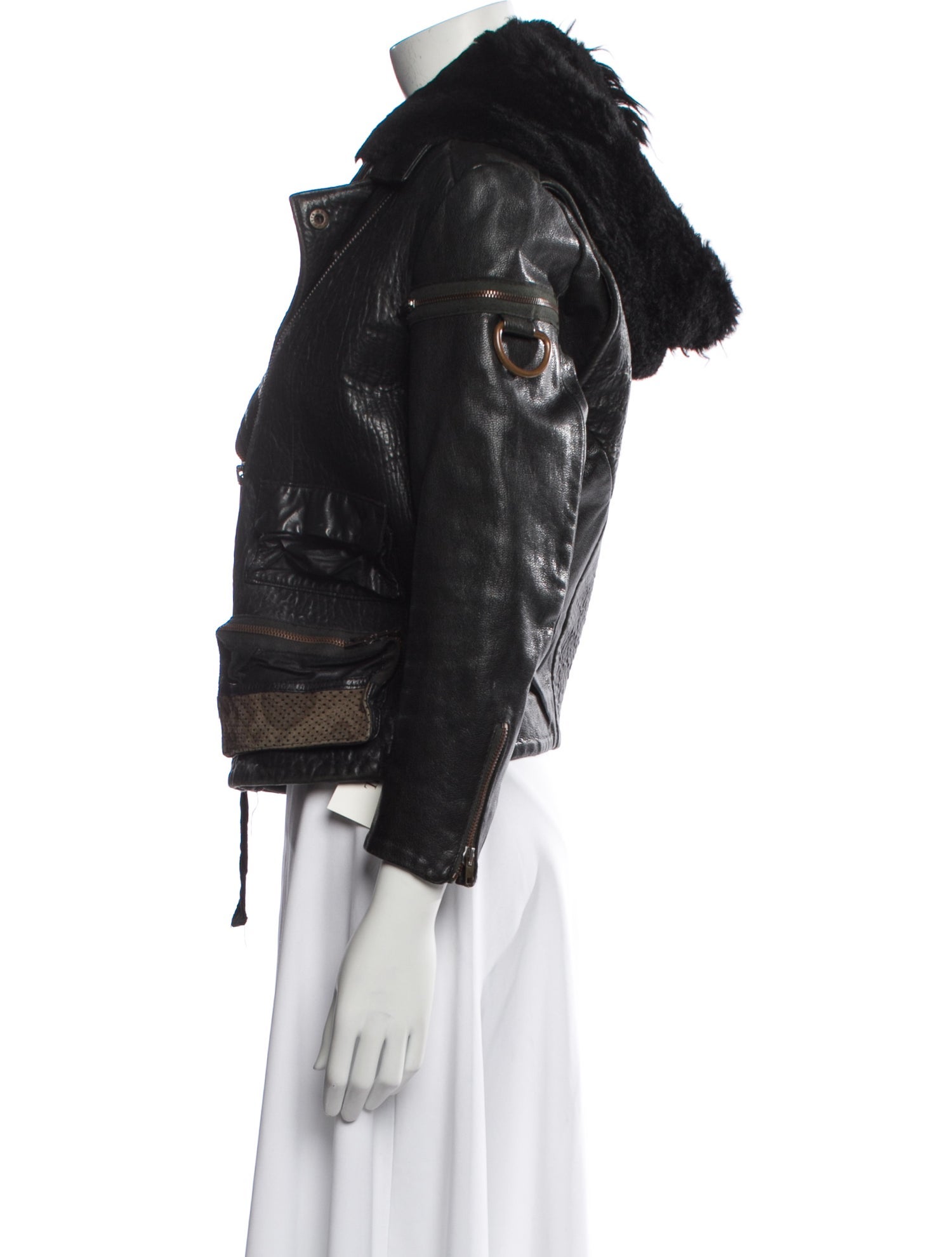 Acne Studios Leather Biker Jacket