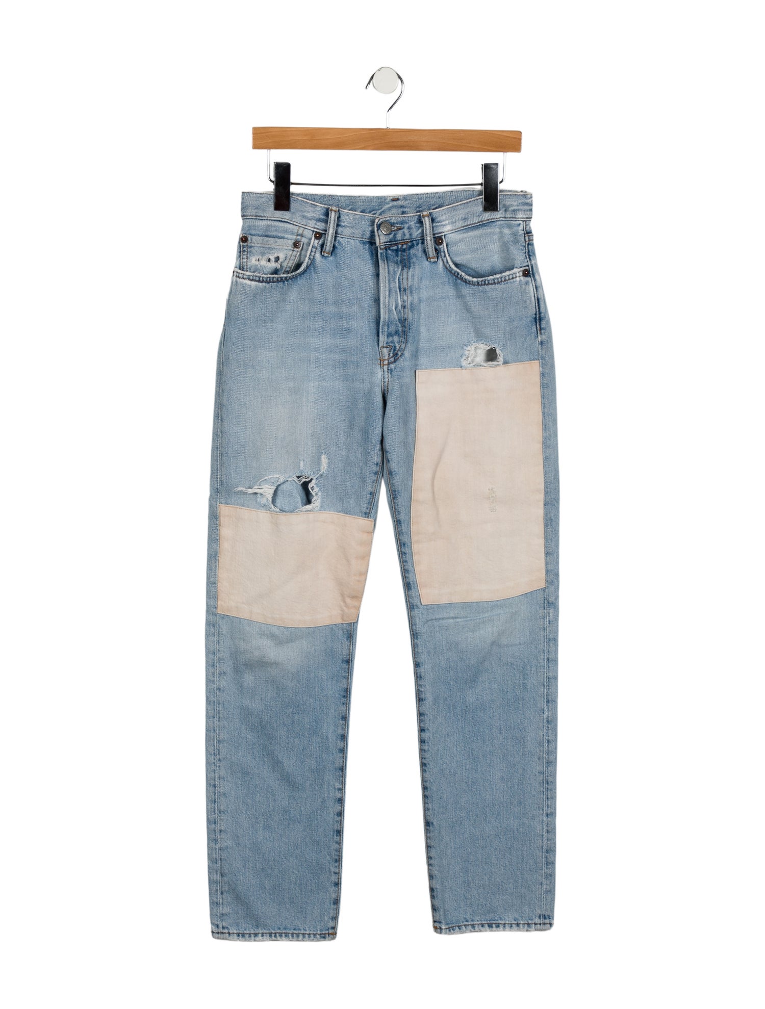 Acne Studios Mid-Rise Straight Leg Jeans