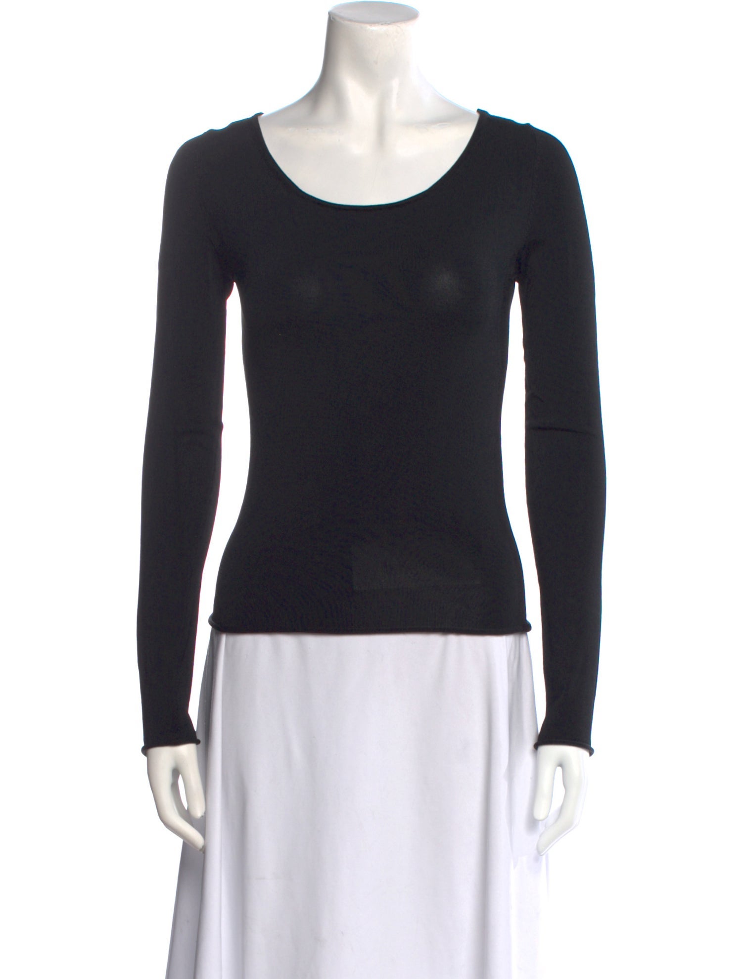 Acne Studios Scoop Neck Long Sleeve T-Shirt