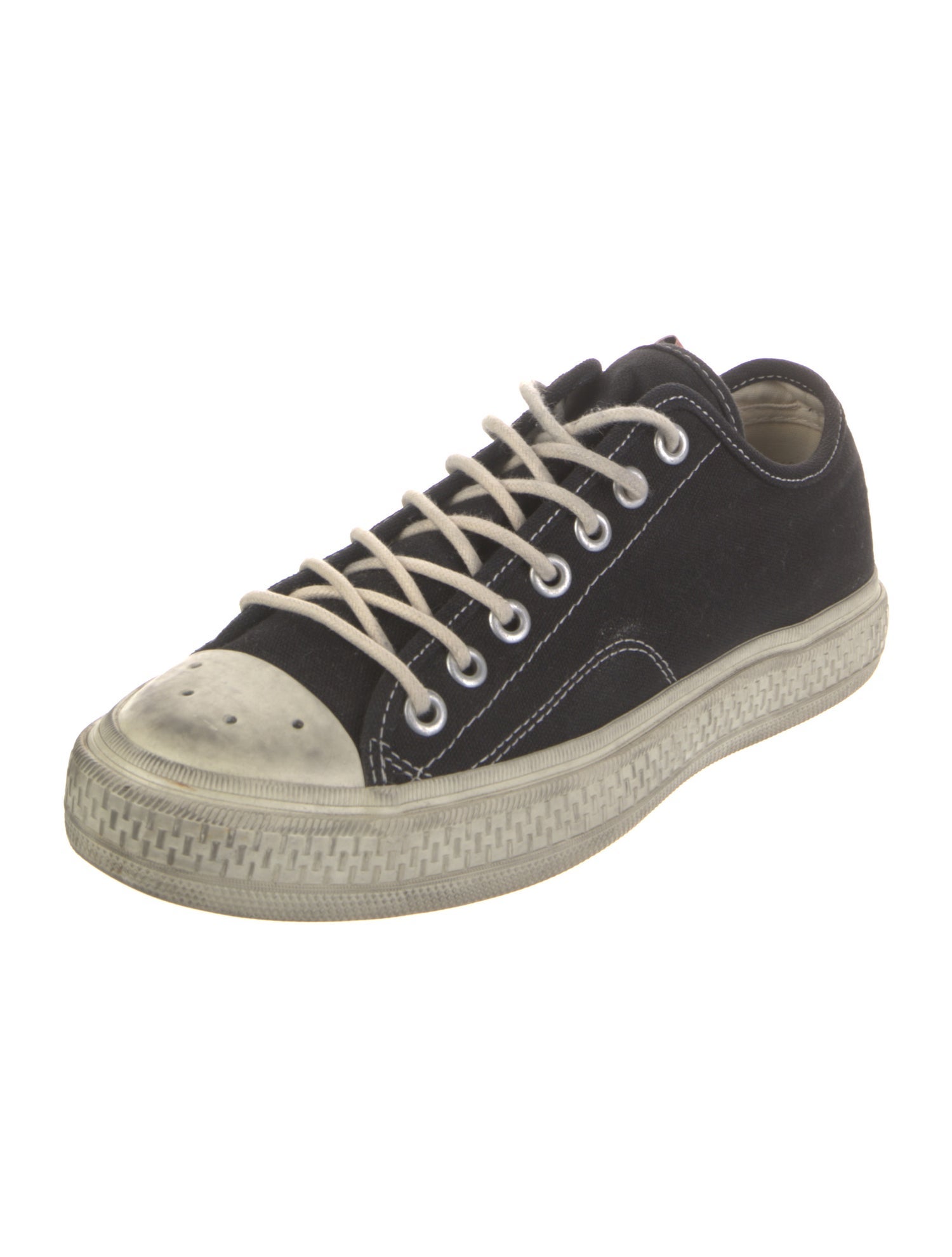 Acne Studios Canvas Colorblock Pattern Sneakers