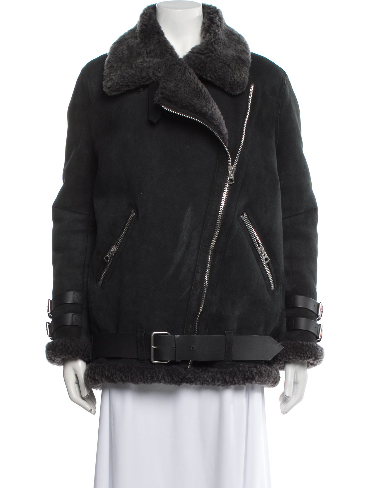 Acne Studios Shearling Fur Coat