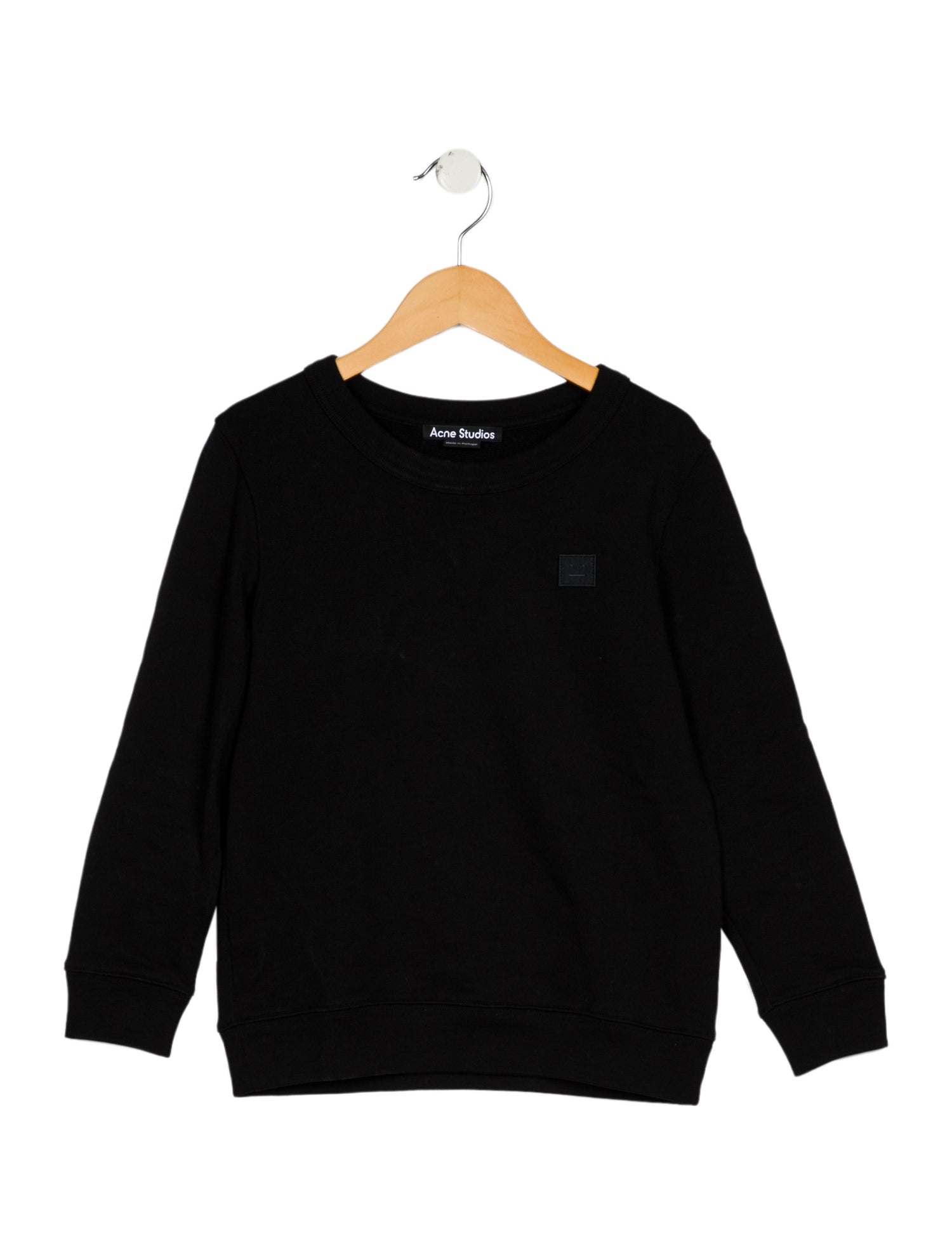 Acne Studios Girls' Embroidered Long Sleeve Top