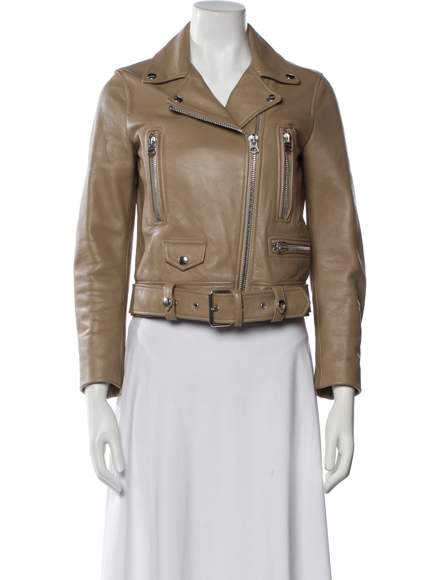 Acne Studios Lamb Leather Biker Jacket