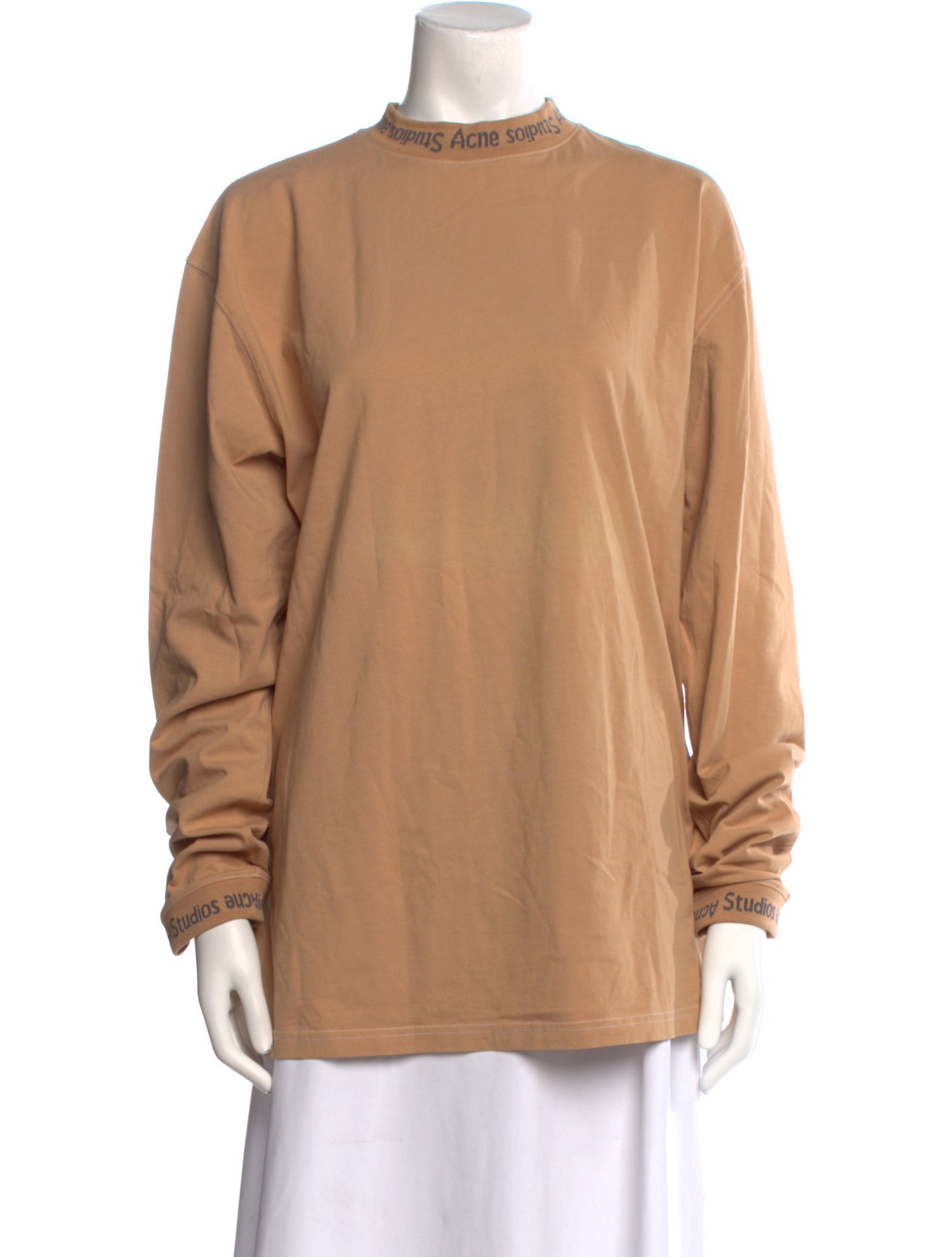 Acne Studios Mock Neck Long Sleeve Sweatshirt