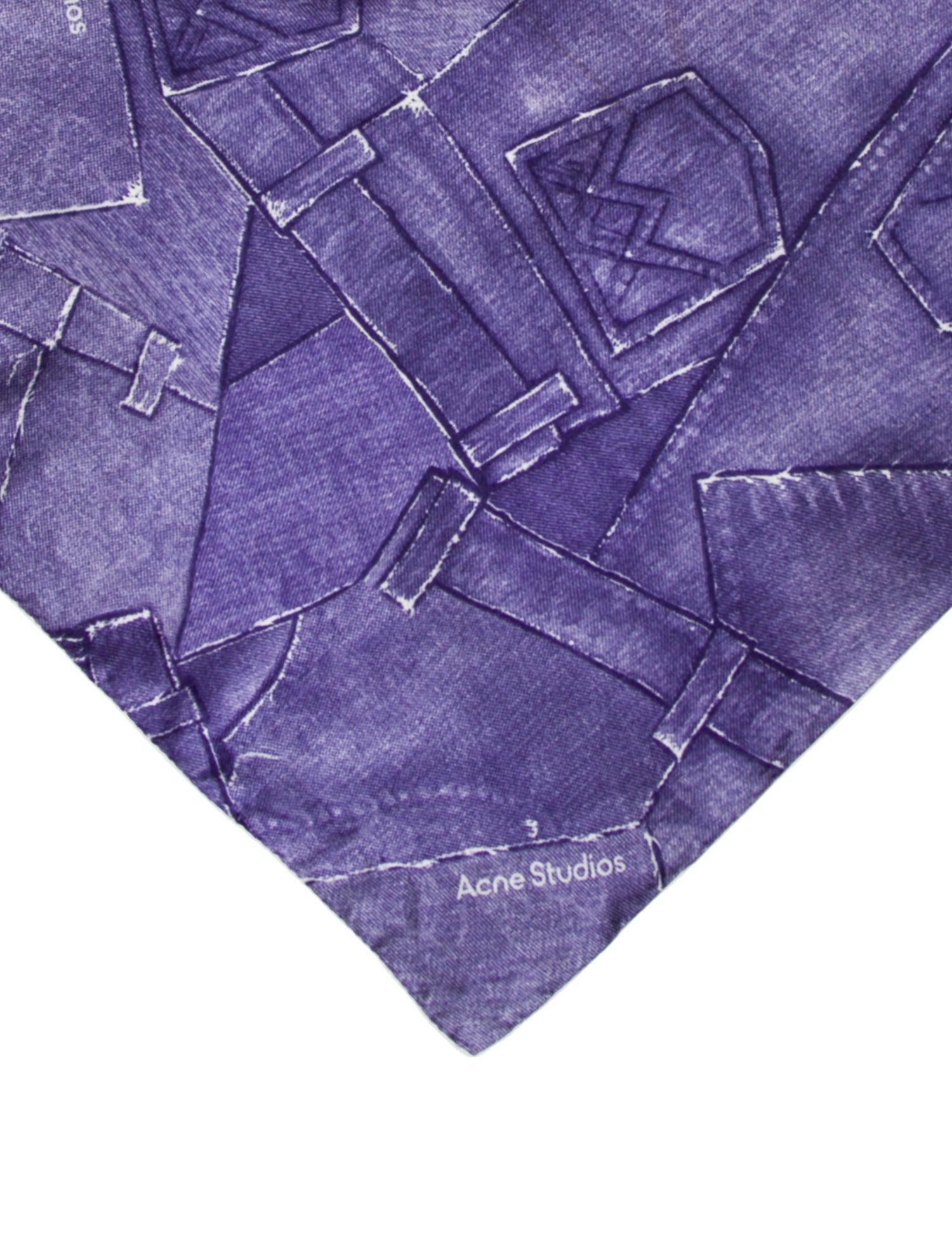 Acne Studios Silk Printed Scarf