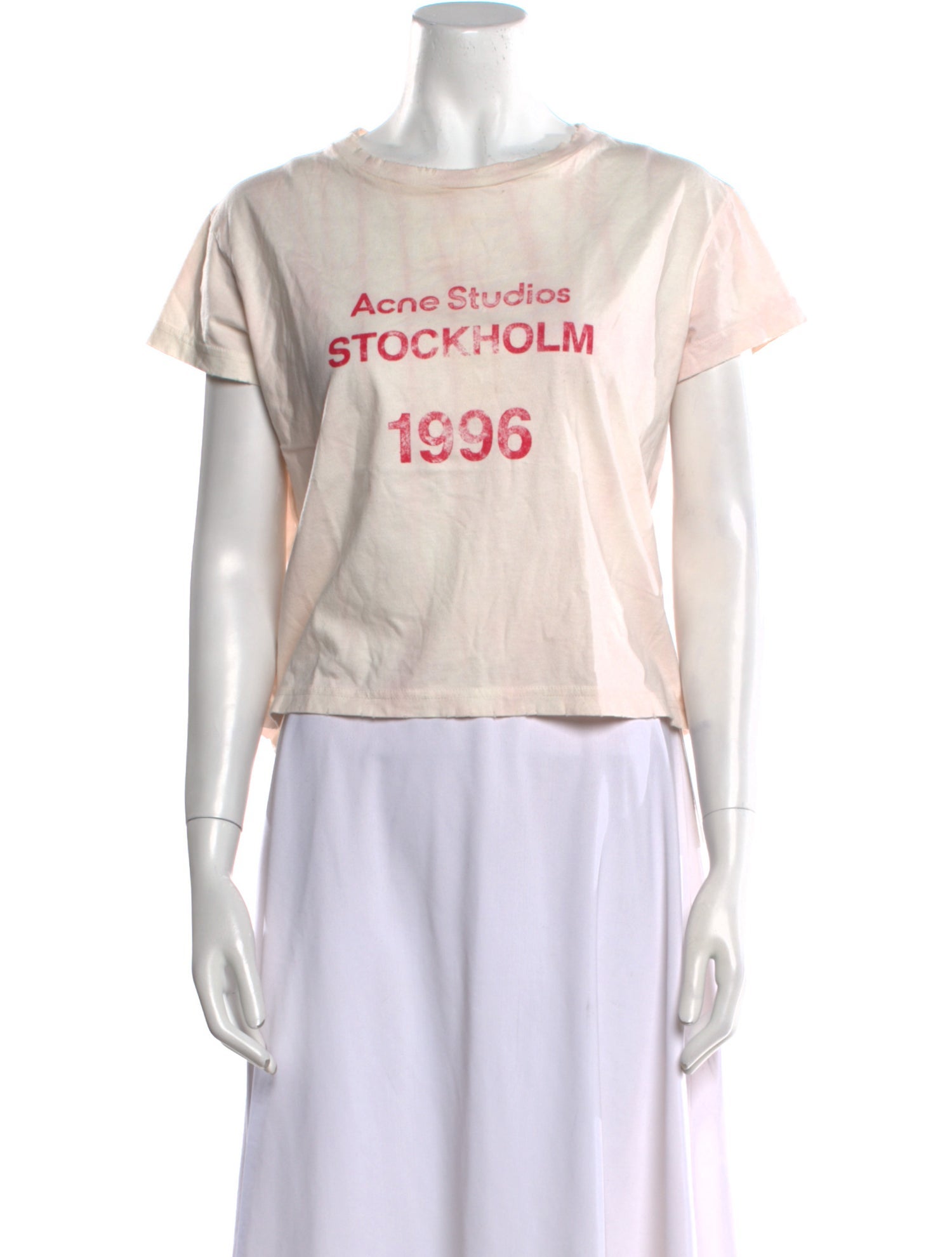 Acne Studios Graphic Print Crew Neck T-Shirt