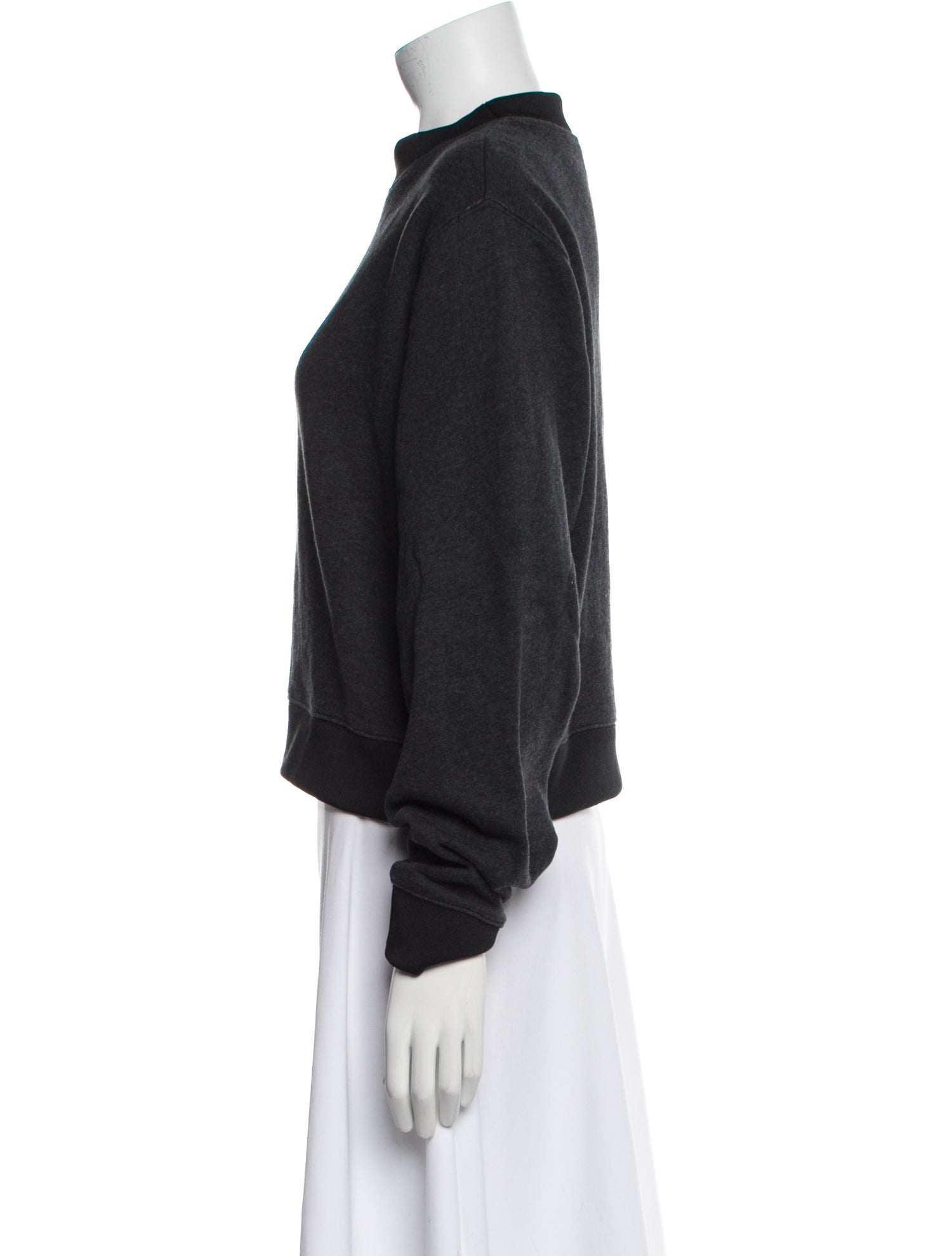 Acne Studios Mock Neck Long Sleeve Sweatshirt