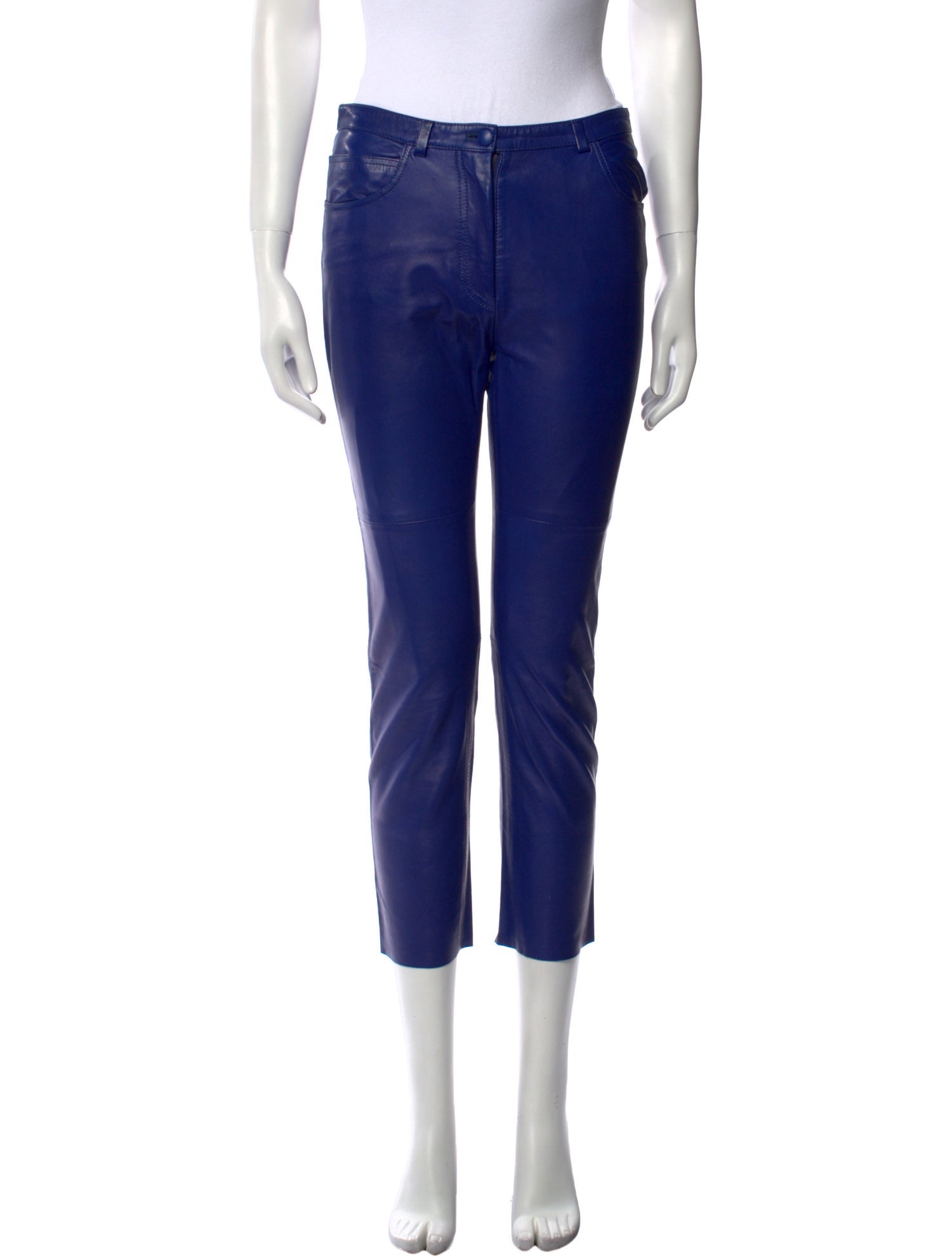 Acne Studios Lamb Leather Straight Leg Pants