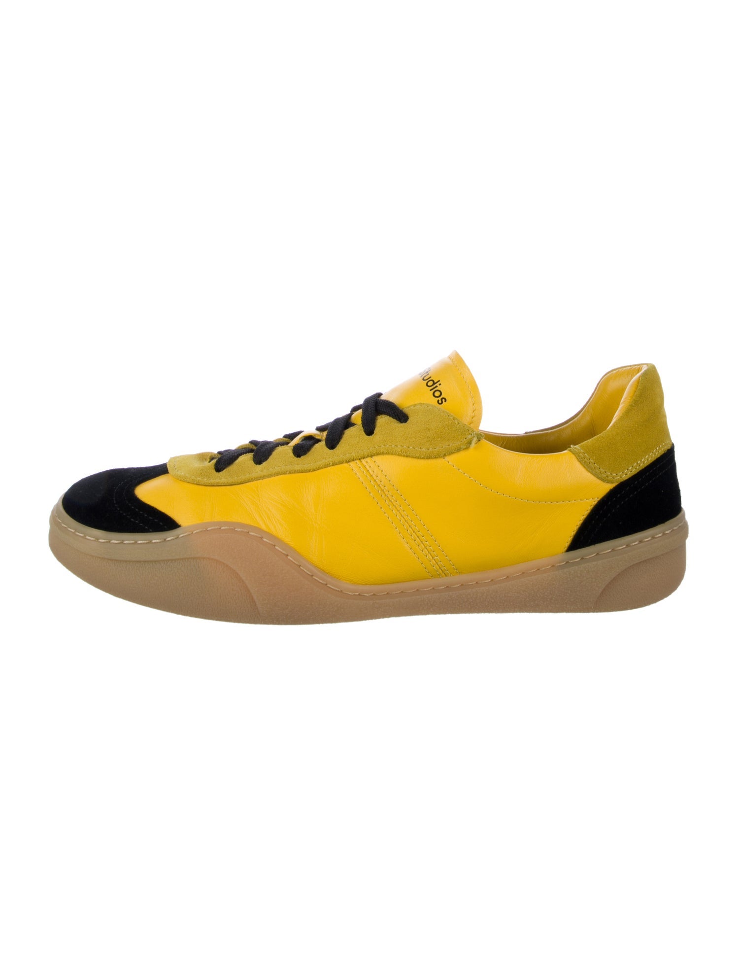 Acne Studios Suede Colorblock Pattern Sneakers