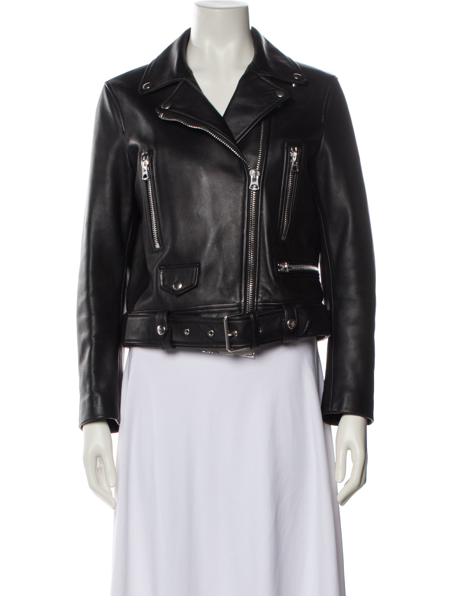 Acne Studios Lamb Leather Biker Jacket