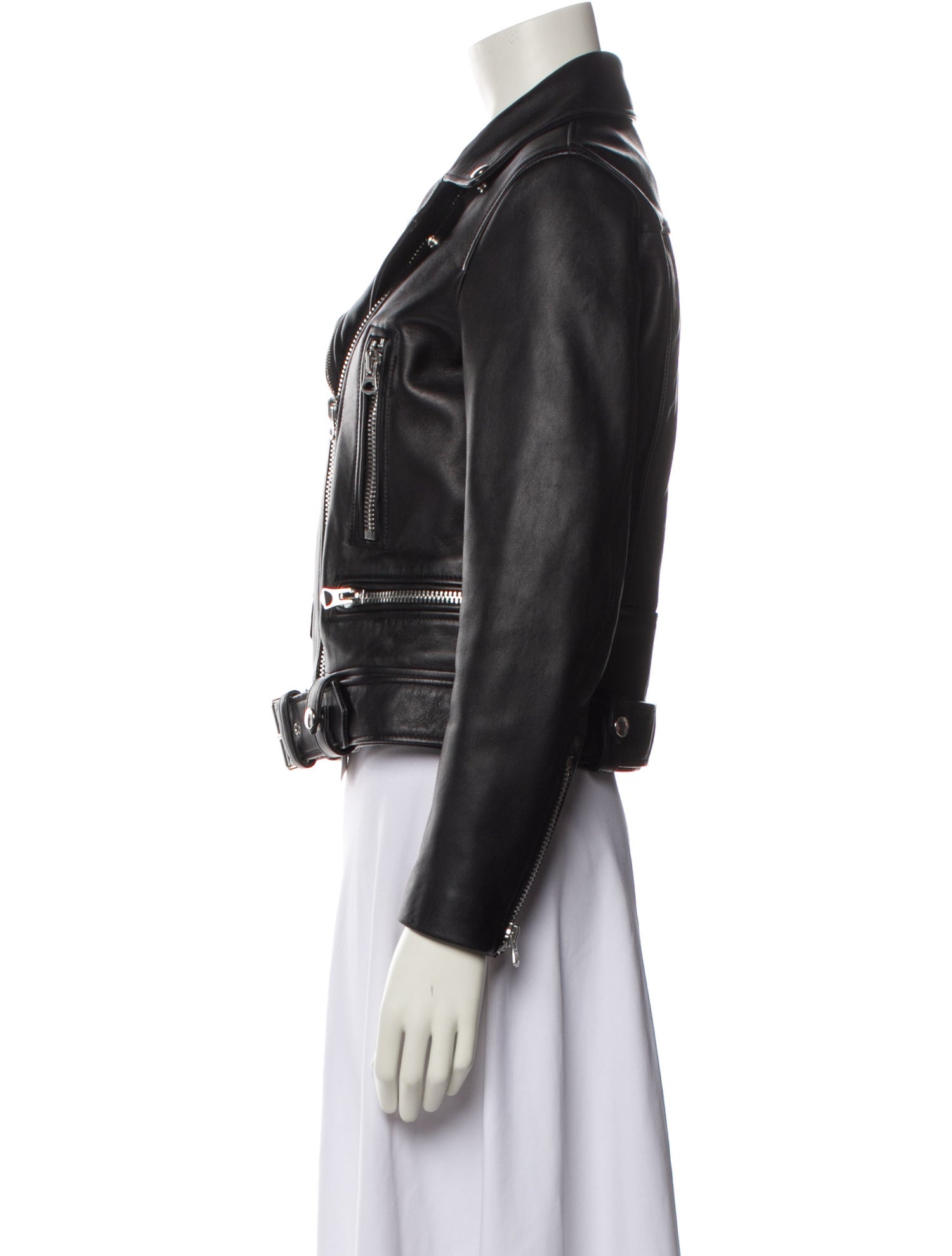 Acne Studios Lamb Leather Biker Jacket