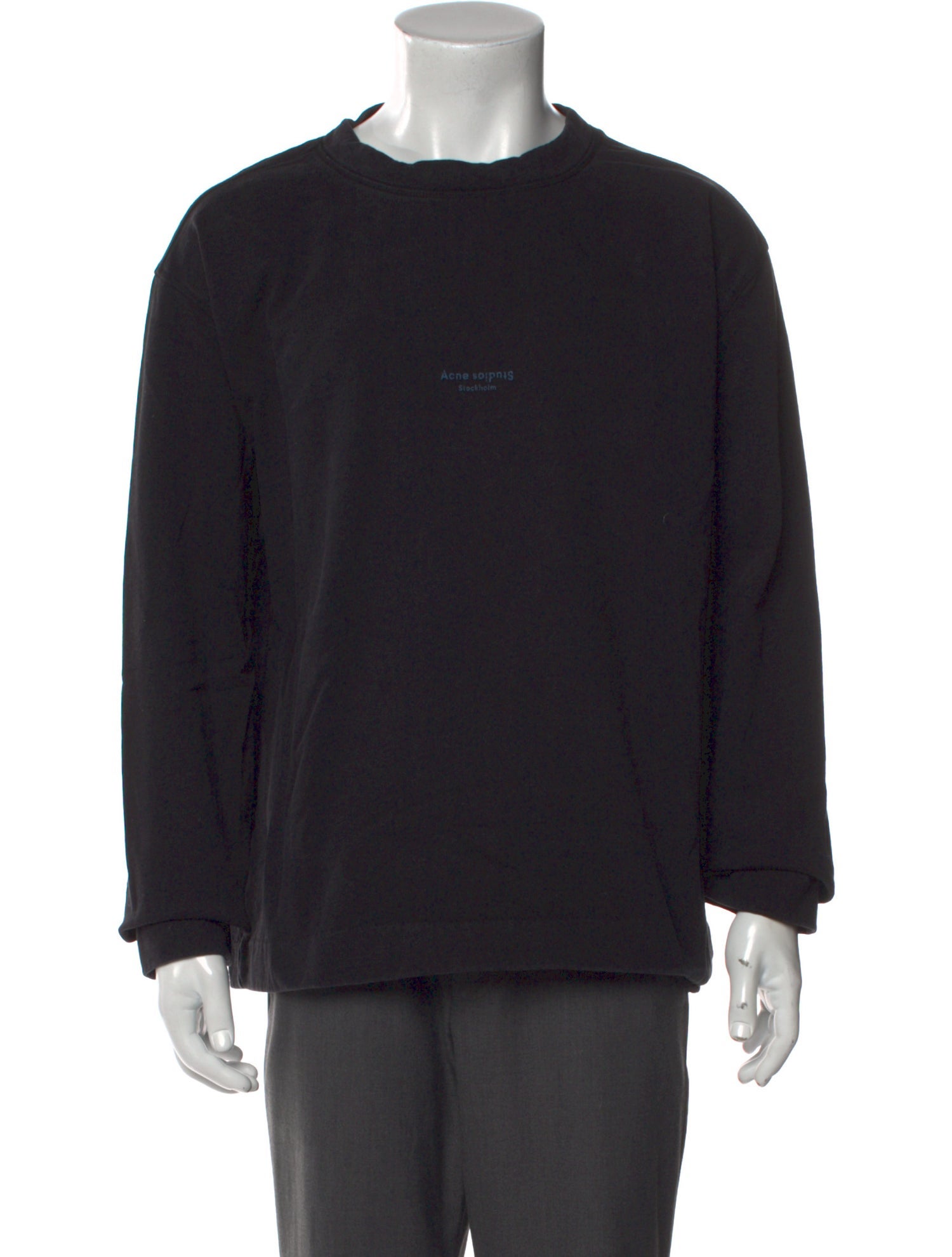 Acne Studios Graphic Print Crew Neck Pullover