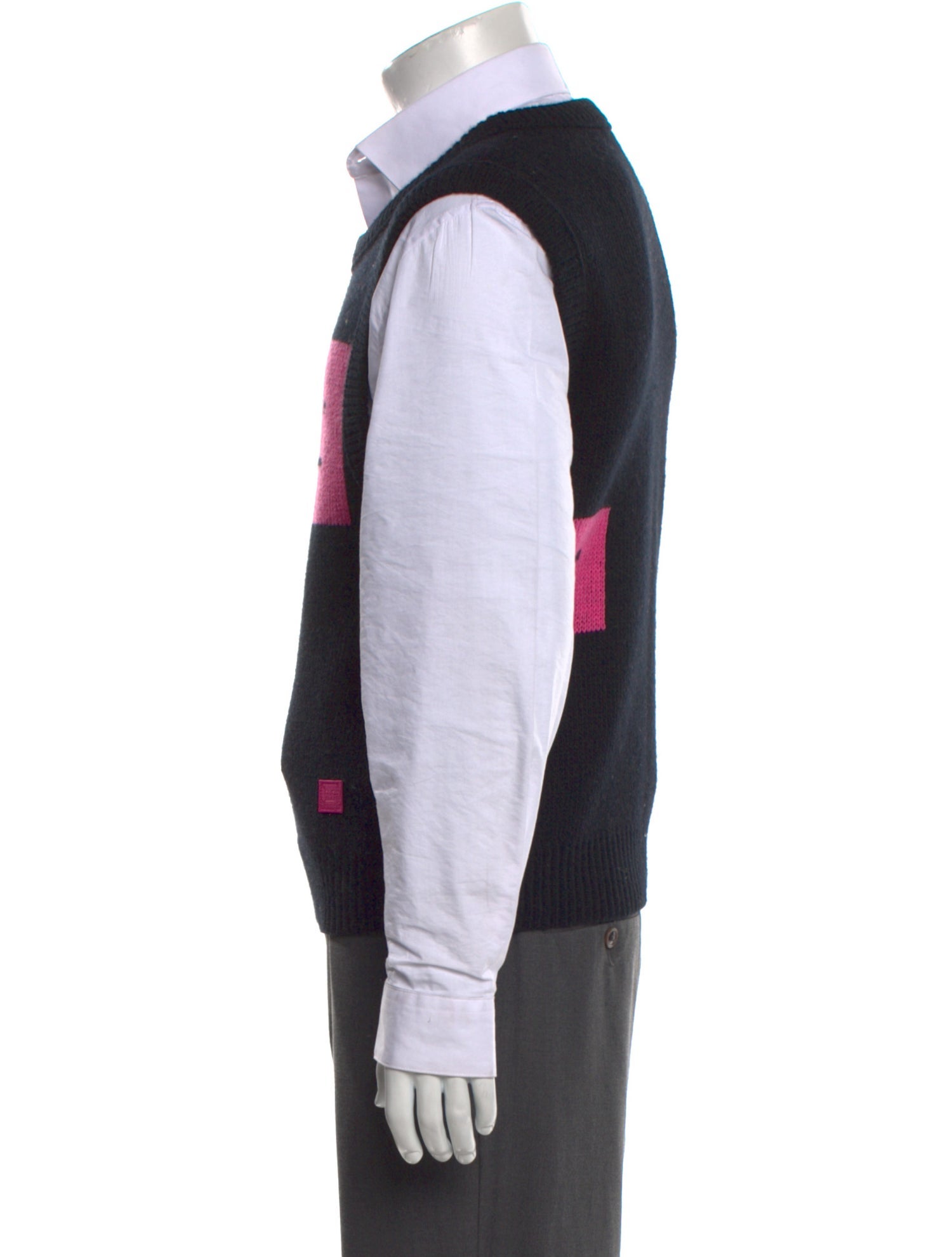 Acne Studios Graphic Print Crew Neck Sweater Vest